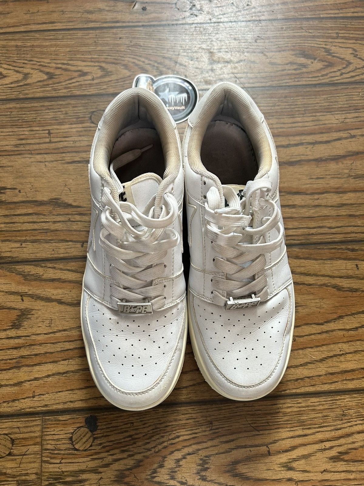 Bape Bape White/White Bapestas 9 Size US 9 / EU 42 - 6 Thumbnail