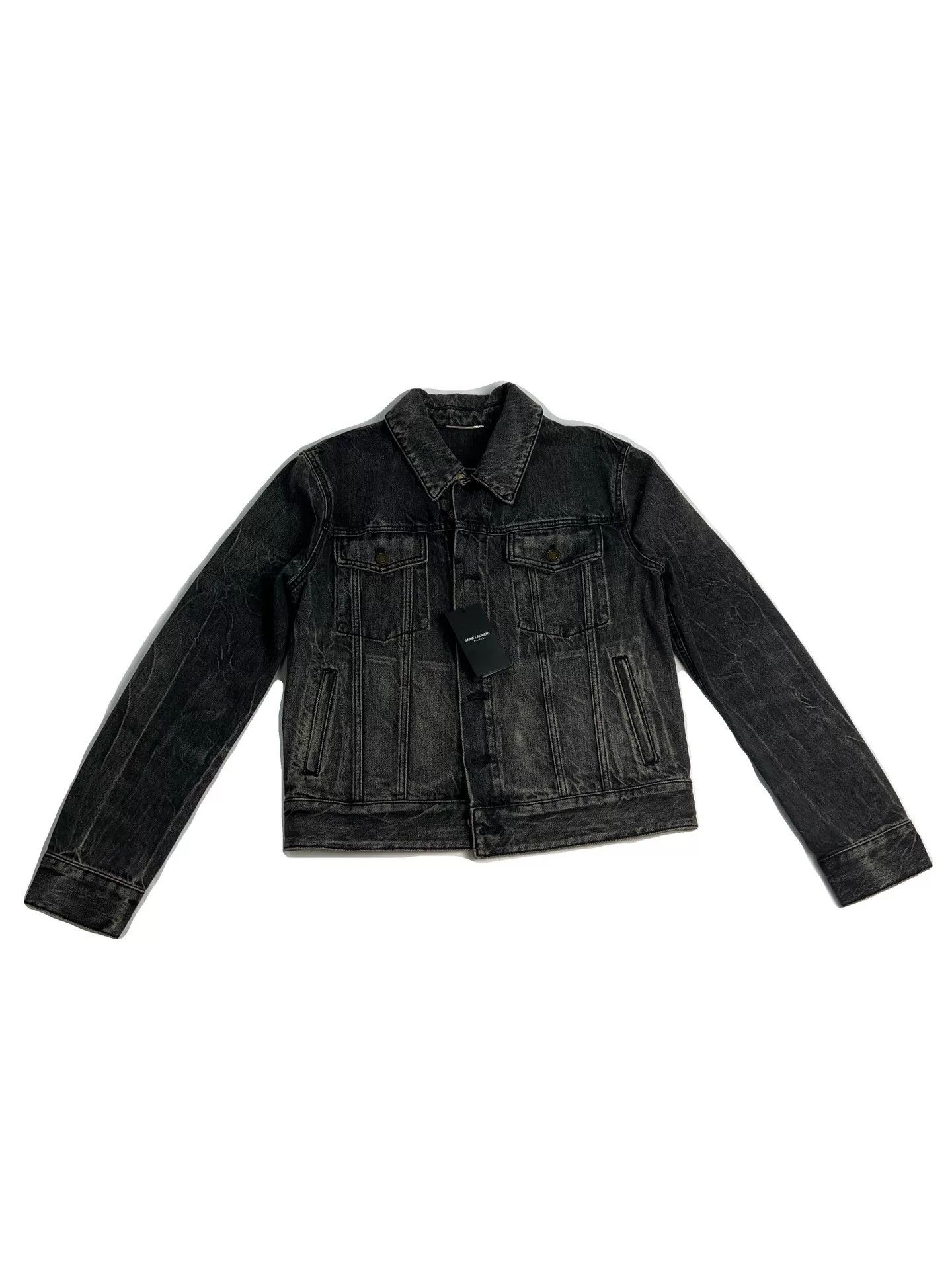 Saint Laurent Paris Saint Laurent FW21 Coconut Tree Denim Jacket Size US M / EU 48-50 / 2 - 1 Thumbnail
