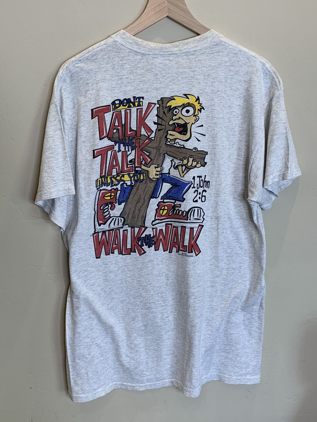 *RARE* Vintage 1998 Walk The Talk Jesus Christian Shirt - L