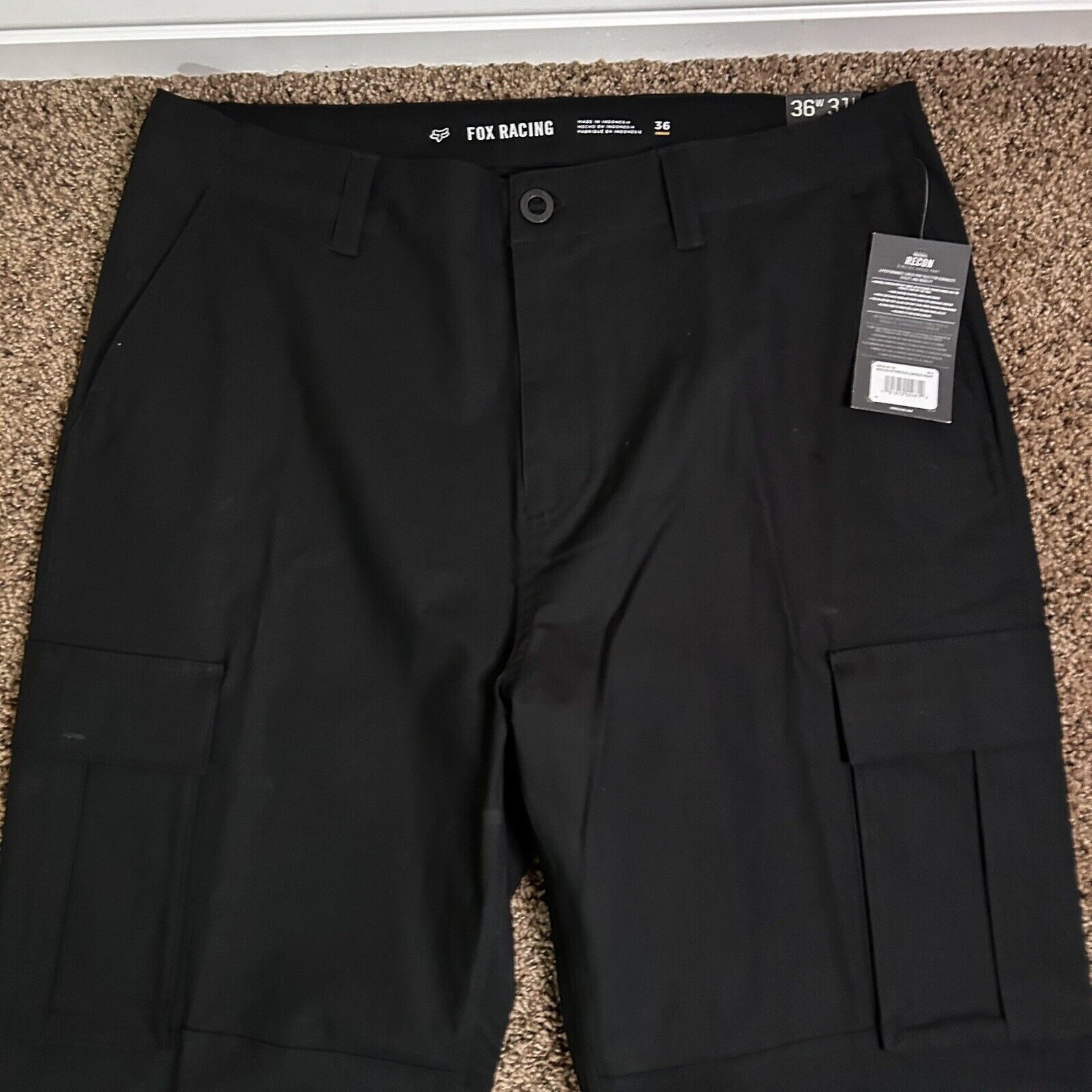 Fox Racing Fox Racing Recon Stretch Cargo Pants - Black Size 36W 31L Size US 36 / EU 52 - 3 Thumbnail