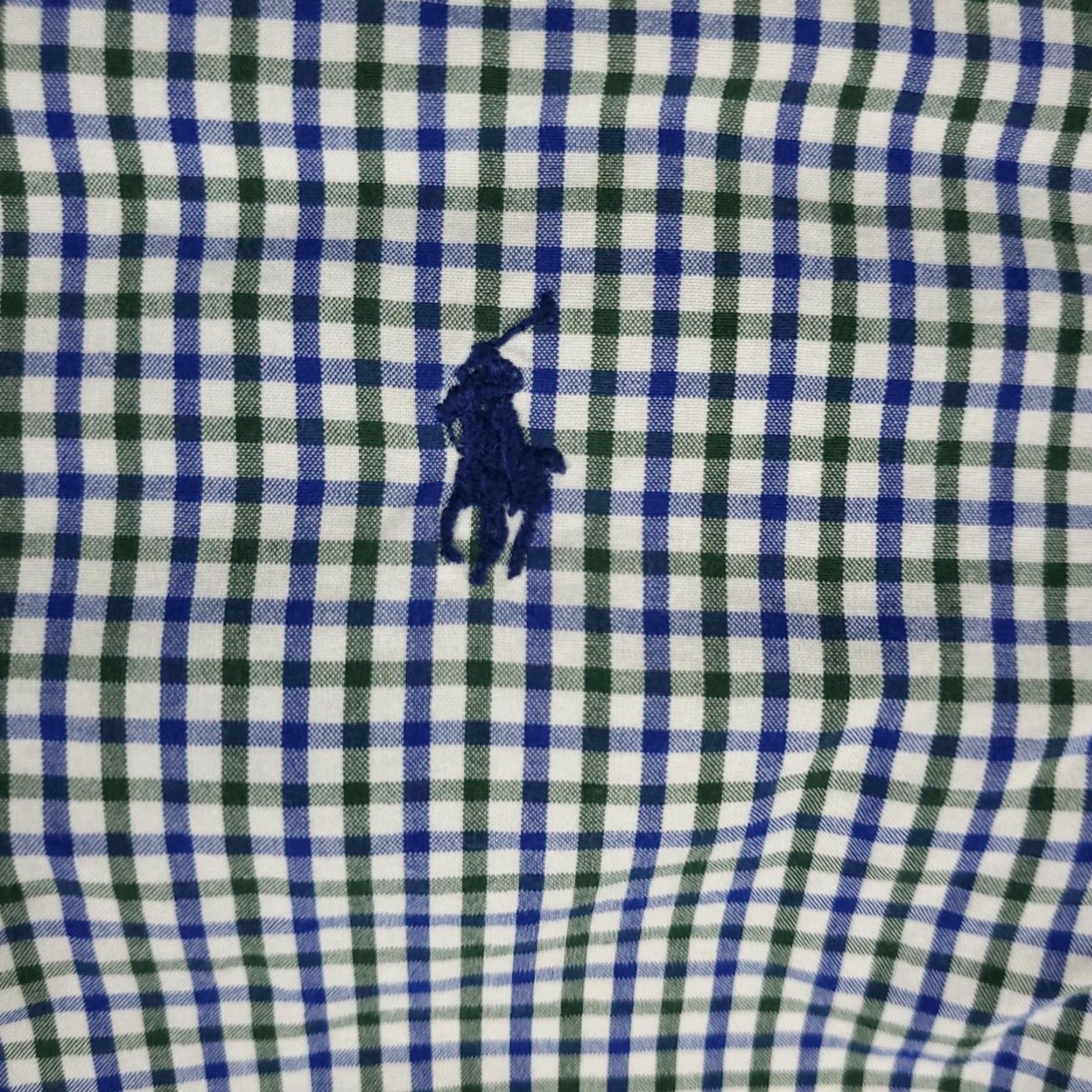 Ralph Lauren Ralph Lauren Shirt Mens XL Blue Green Check Pony Casual Button Up Long Sleeve Size US XL / EU 56 / 4 - 2 Thumbnail