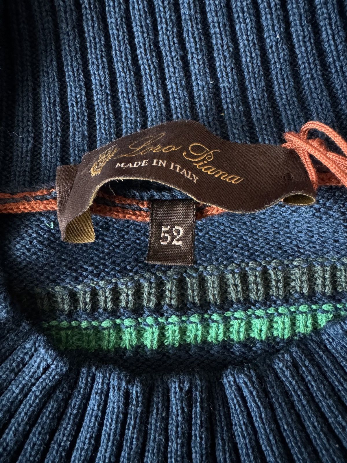 Loro Piana 🔥🔥 Loro Piana Girocollo Chilton Cotton Sweater Size US L / EU 52-54 / 3 - 6 Thumbnail