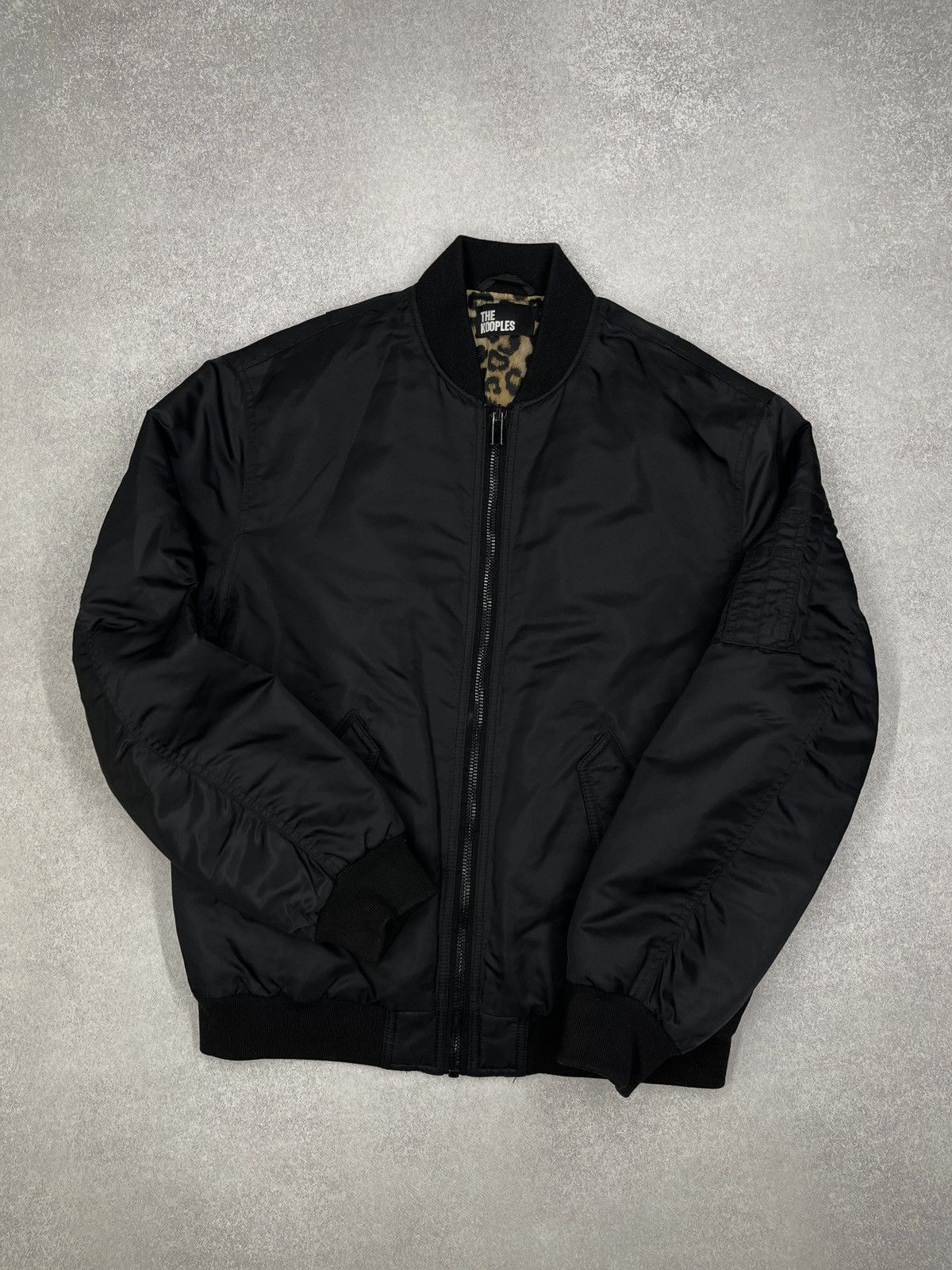 The Kooples Women The Kooples Bomber M1 Black Leopard Jacket Size M / US 6-8 / IT 42-44 - 2 Thumbnail