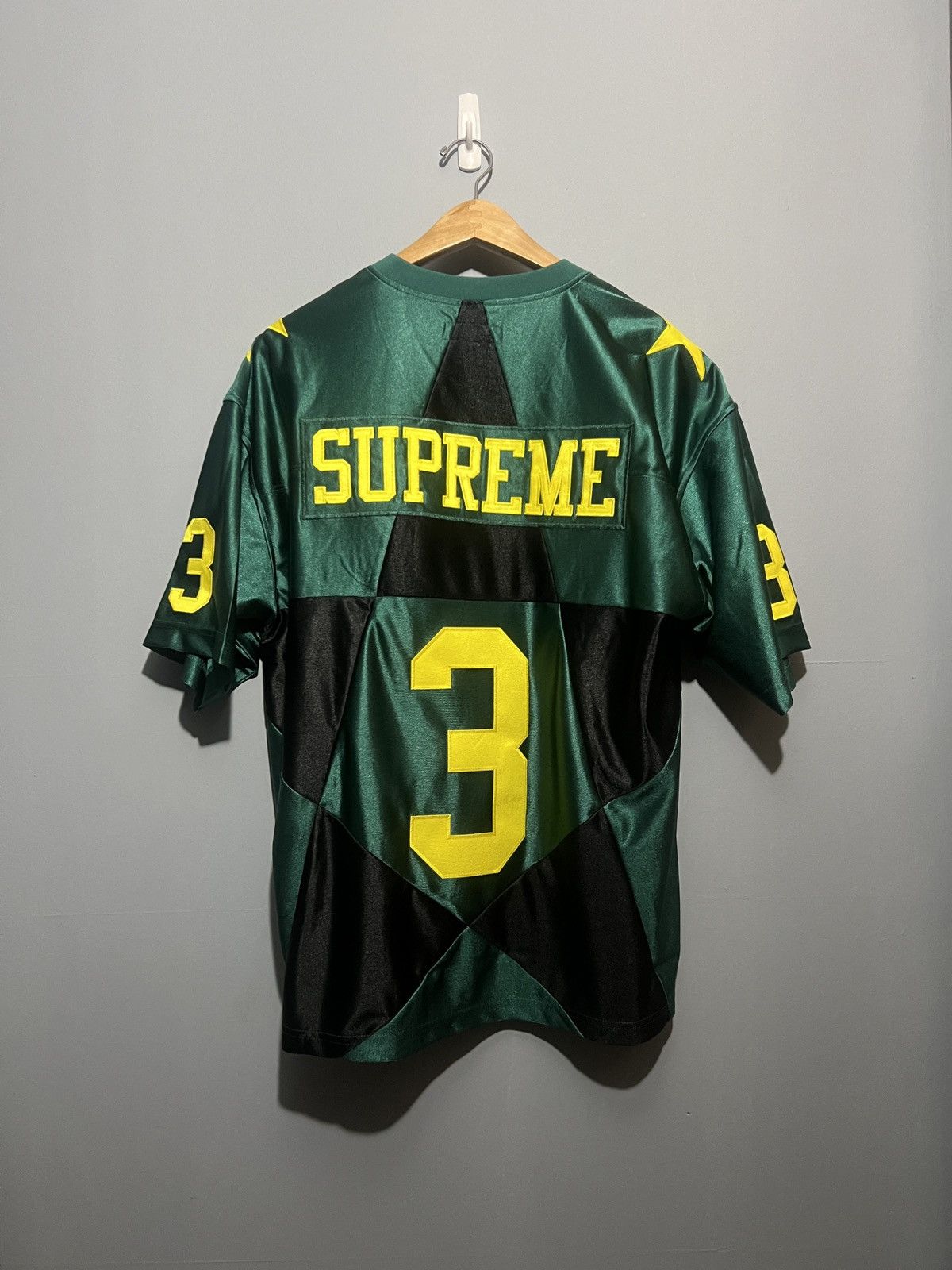 Supreme Star Football Jersey Dark Green Supreme Faux Croc