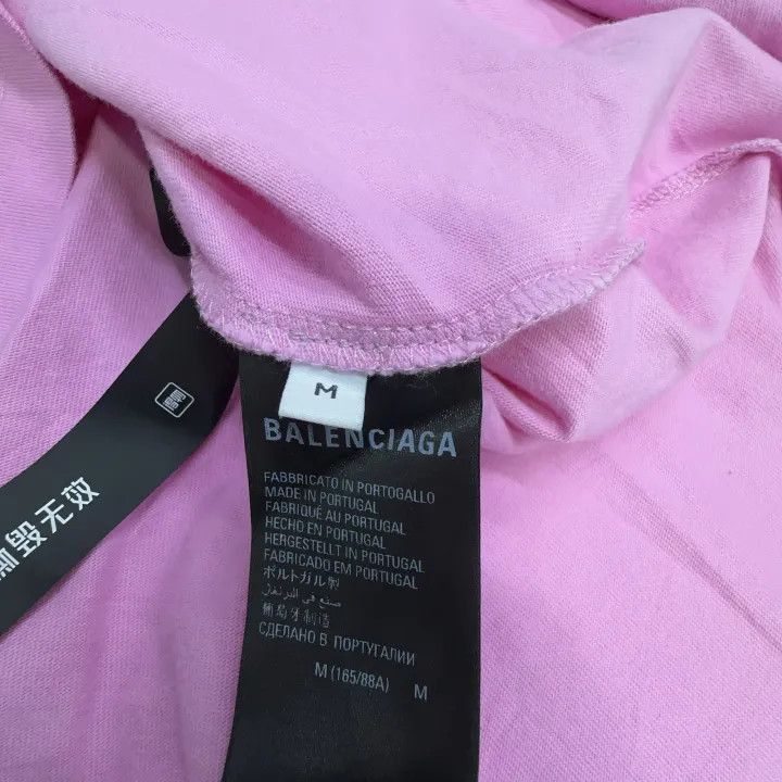 Balenciaga Balenciaga Pink Logo T-Shirt for Women 0079-2507 Size M / US 6-8 / IT 42-44 - 4 Thumbnail