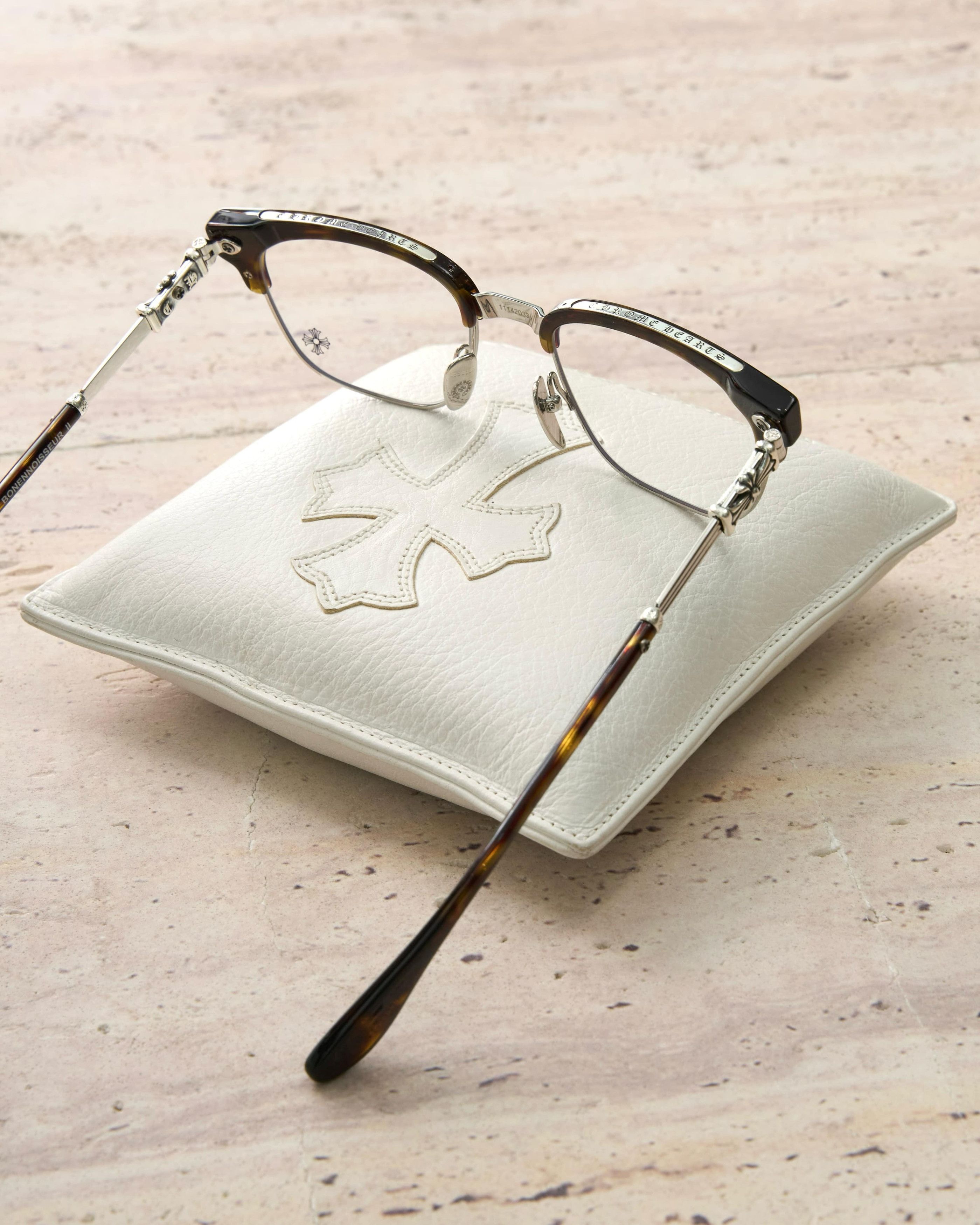 Chrome Hearts CHROME HEARTS BONENNOISSEUR II Dark Tortoise/Shiny Silver Size ONE SIZE - 4 Thumbnail