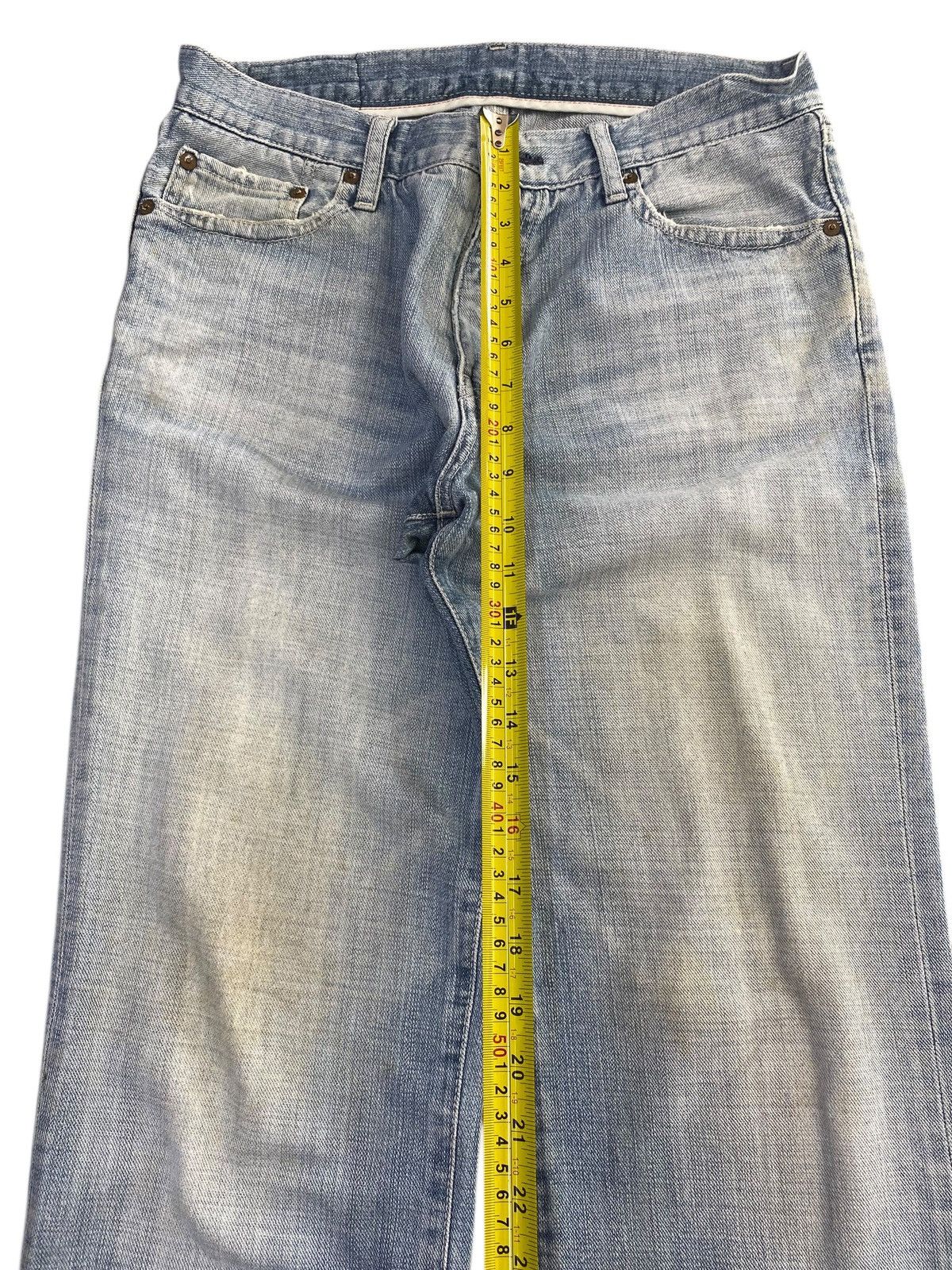Japanese Brand Japanese Brand Blue Faded Wash Style Loose Jeans Size US 30 / EU 46 - 6 Thumbnail
