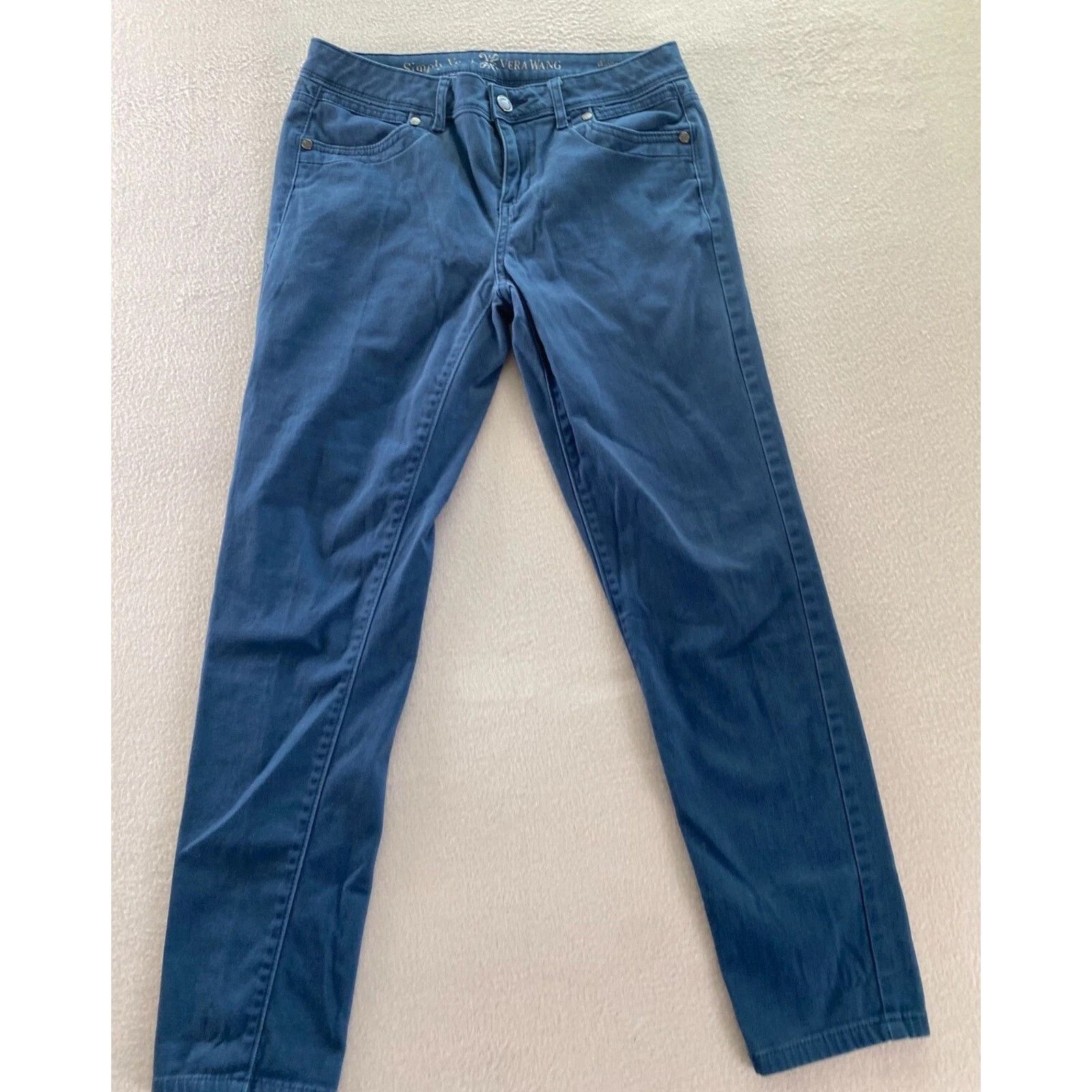 Vera Wang Simply Vera Vera Wang Jeans Womens Size 2 Blue Skinny Size 26" / US 2 / IT 38 - 1 Thumbnail