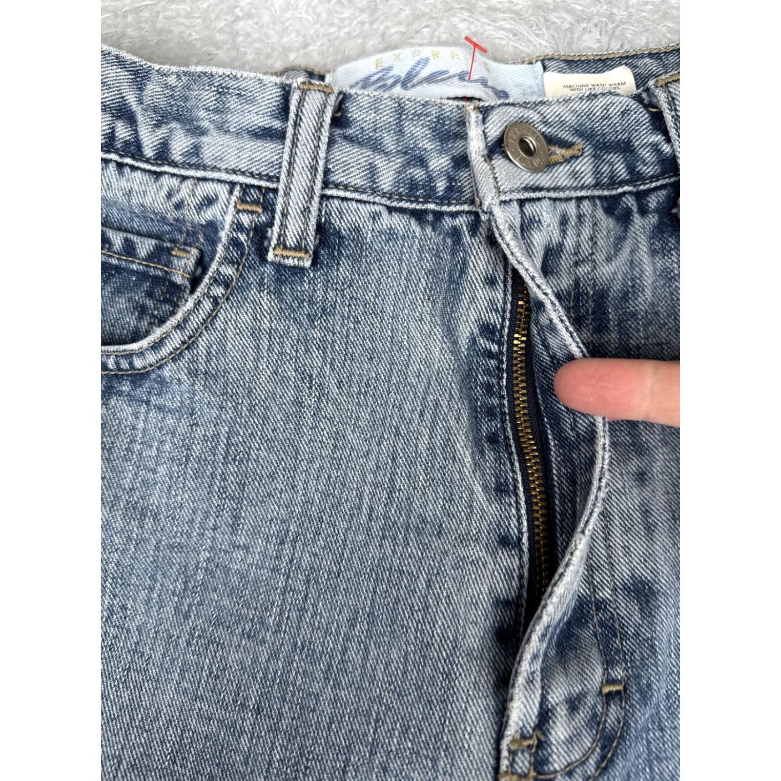 Express Express Jeans Womens Juniors 7/8 Blue Light Wash High Rise Flared Rigid Denim Jeans Size 28" / US 6 / IT 42 - 5 Thumbnail