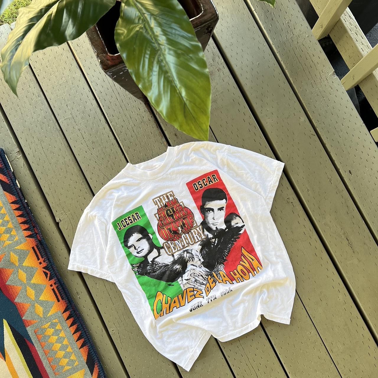 Hanes × Vintage 1996 Oscar De La Hoya vs Julio Cesar Chavez Double Header Size US L / EU 52-54 / 3 - 3 Thumbnail