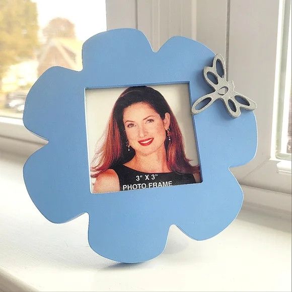 Vintage 💮Vintage 90s Dragonfly Flower Photo Frame💮 Size ONE SIZE - 1 Thumbnail