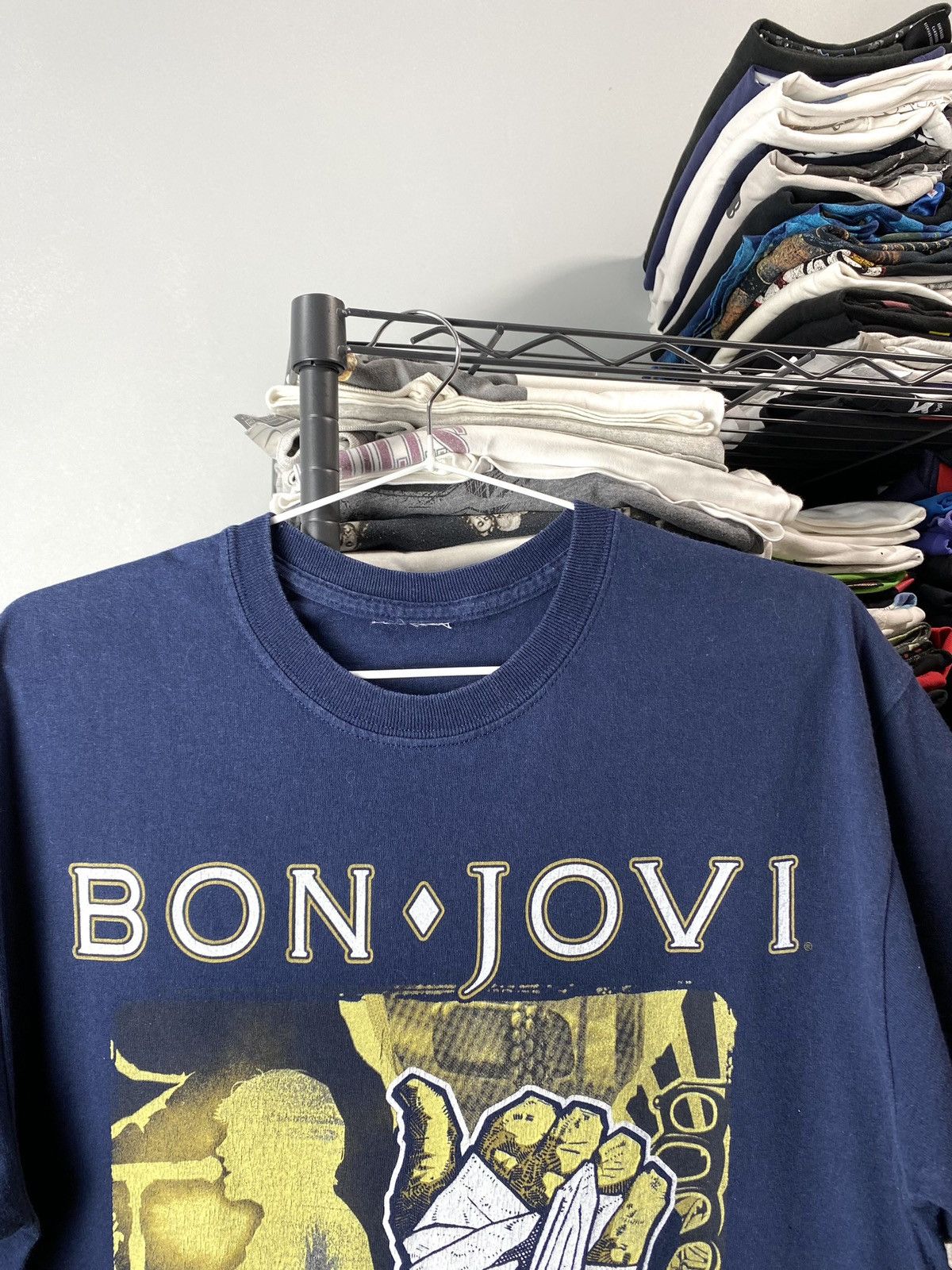 Band Tees Vintage Bon Jovi Because We Can Tour T Shirt Size US M / EU 48-50 / 2 - 3 Thumbnail