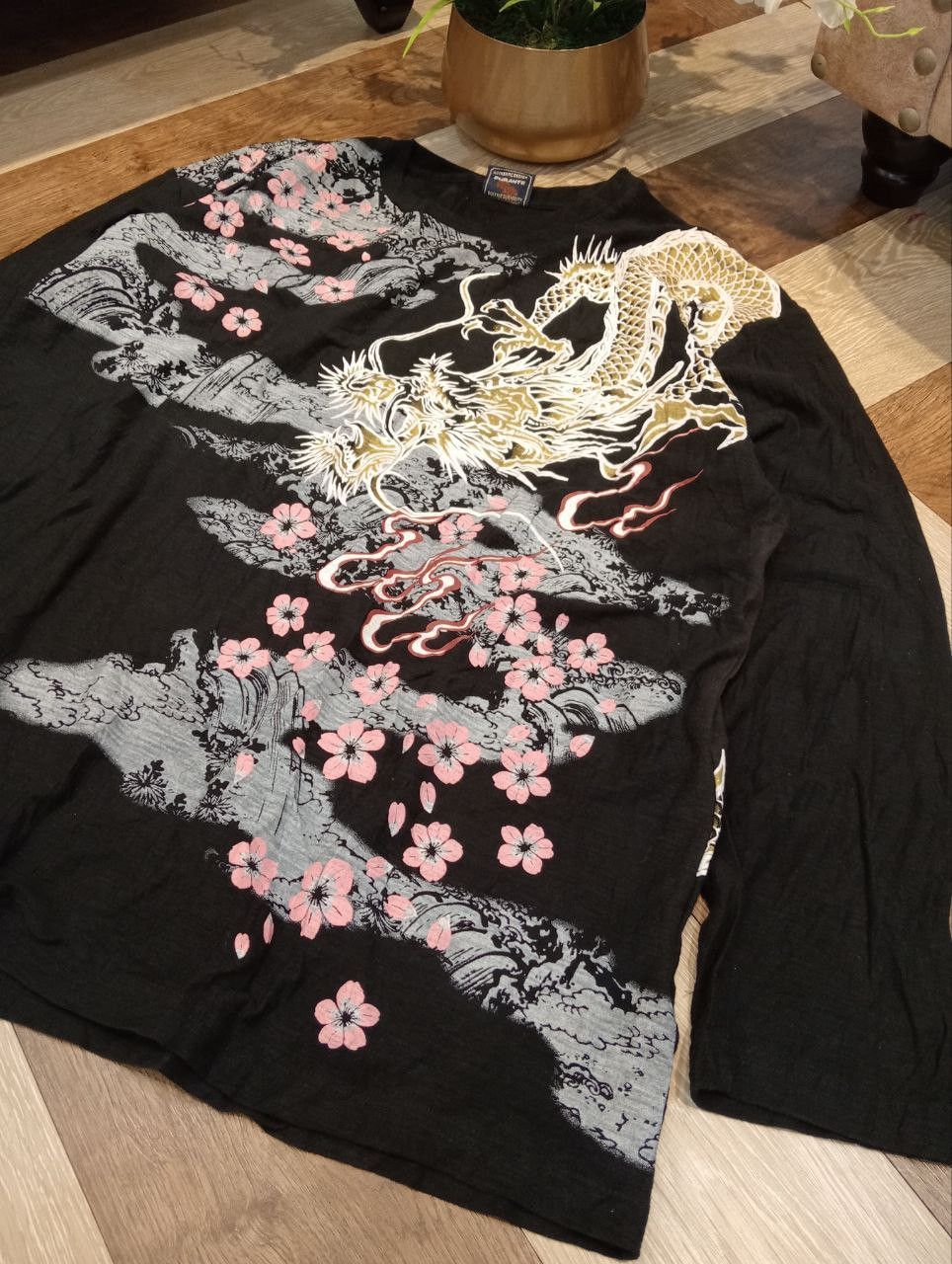 Karakuri Tamashii JAPANESE DURANTE SUKAJAN DRAGON VINTAGE OVERPRINT TSHIRT Size US XXL / EU 58 / 5 - 4 Thumbnail