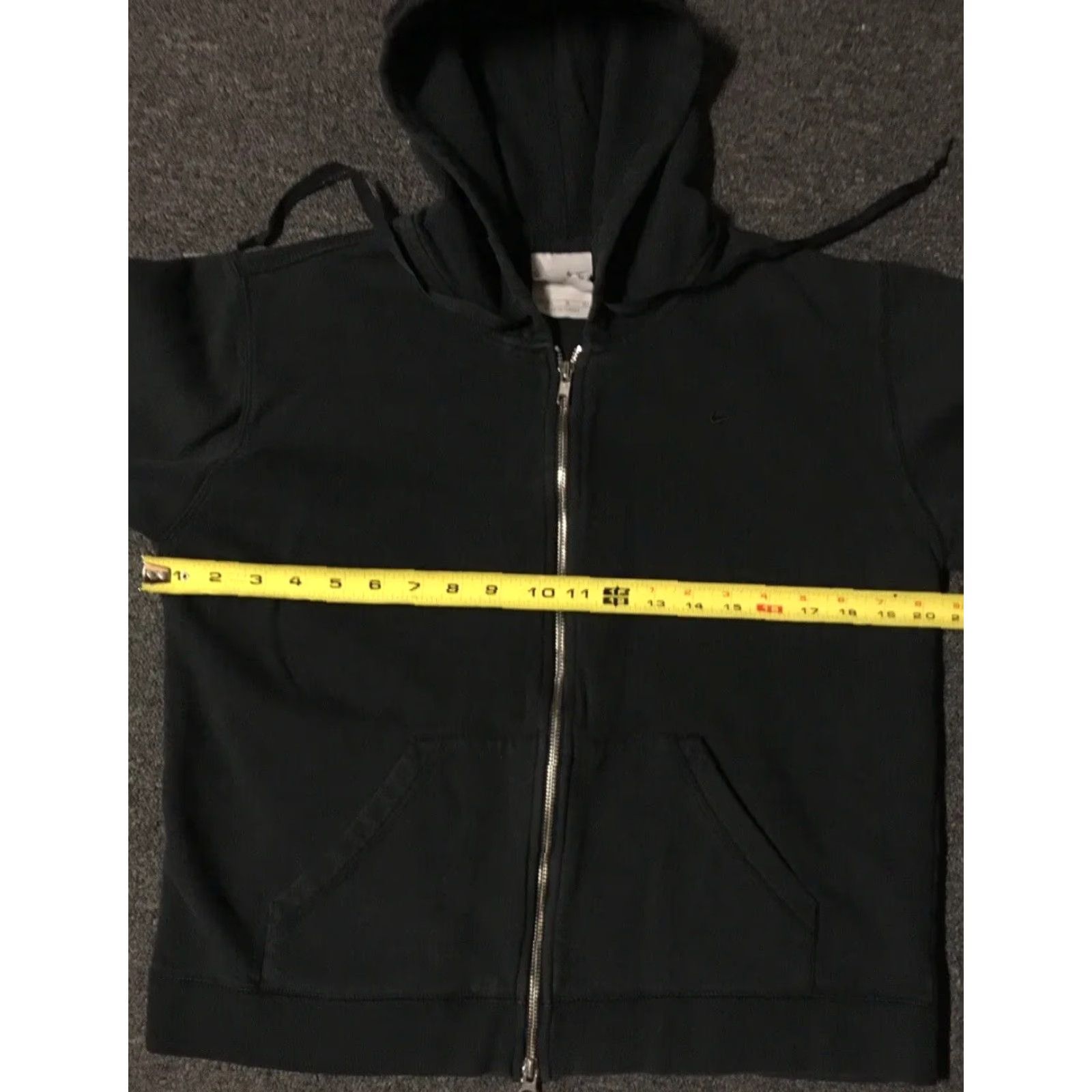 Nike VINTAGE Nike Swoosh Faded Zip Hoodie M 8-10 Gym Grunge Travis Scott Hip Hop 90s Shirt Womens Black Nike ACG Sweatshirt Full Zip Athletic Size M / US 6-8 / IT 42-44 - 7 Thumbnail