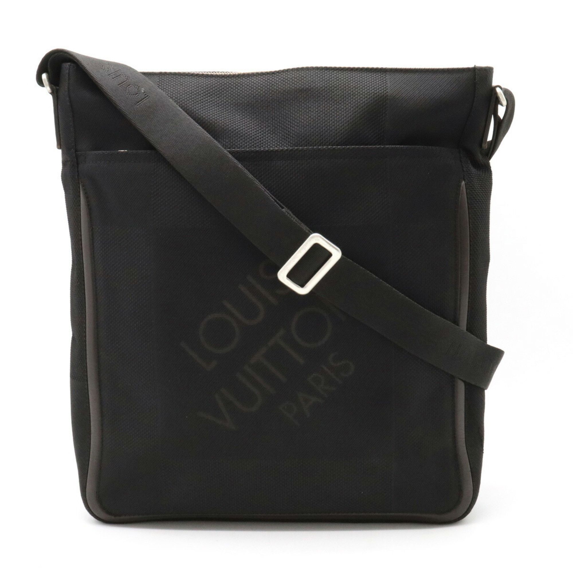 LOUIS VUITTON Louis Vuitton Danube PM NM N40239 Damier Graphite Black  Silver Hardware Men's Shoulder Bag
