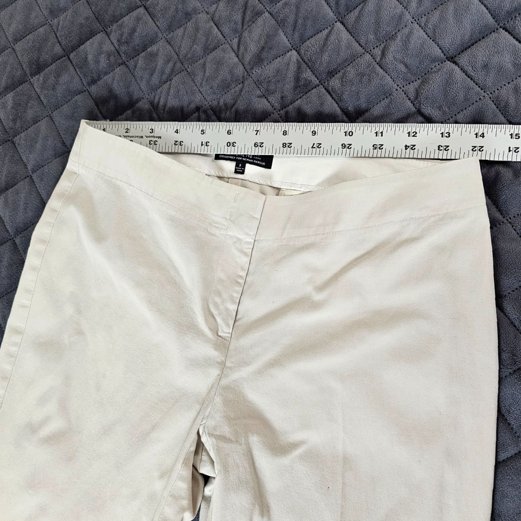 Vintage Studio 148 by Lafayette New York Women's Casual Stretch Pants White Size 2 Ankle Regular Size 26" / US 2 / IT 38 - 5 Thumbnail