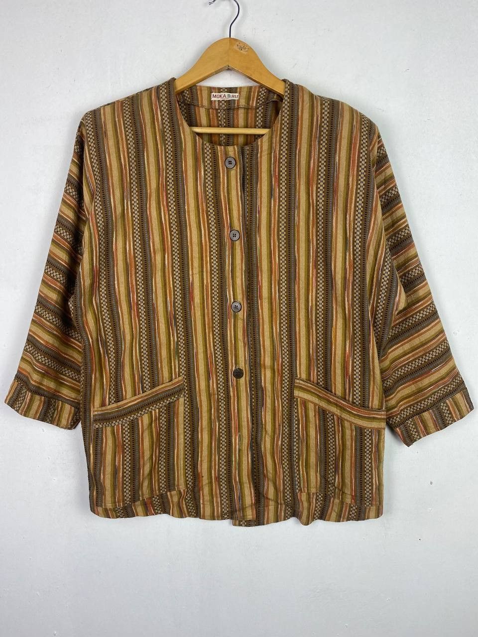 Japanese Brand vintage japanese brands navajo style blouse nice design Size L / US 10 / IT 46 - 1 Thumbnail