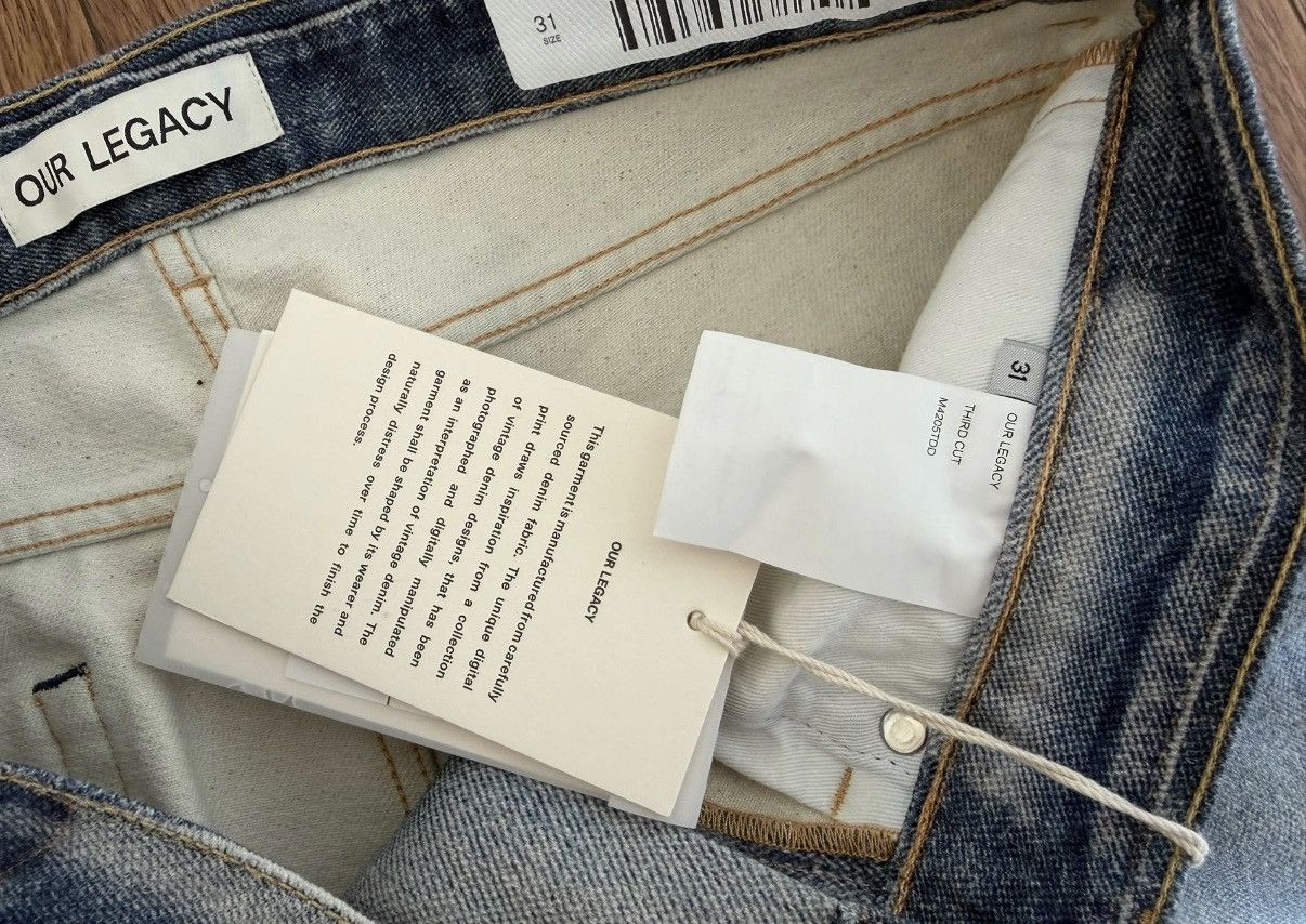 Our Legacy OUR LEGACY 25SS THIRD CUT DIGITAL DENIM PANTS Size US 31 - 5 Thumbnail