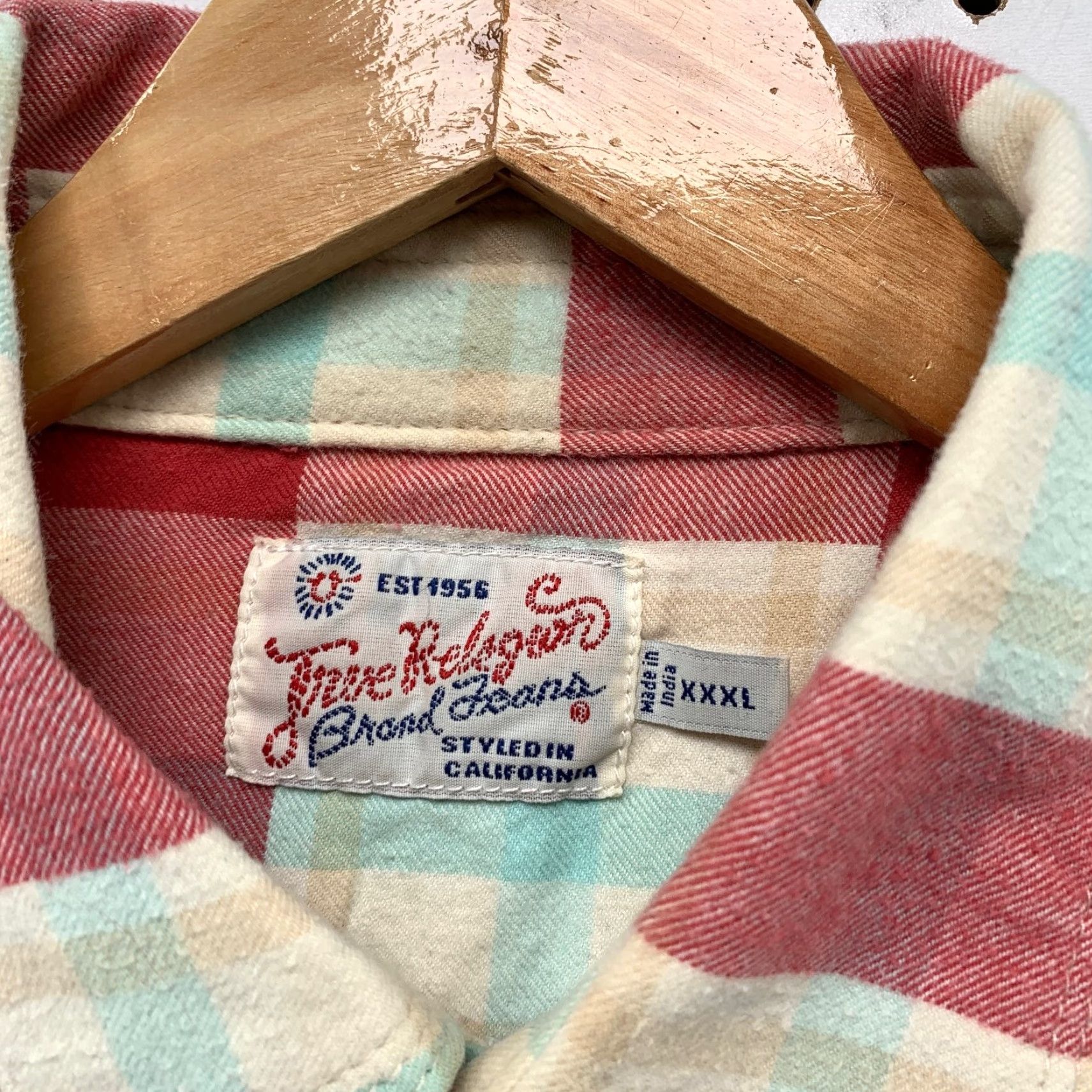 True Religion True Religion Shirt Mens 2XL Flannel Red Plaid Western Snap Size US XXL / EU 58 / 5 - 5 Thumbnail