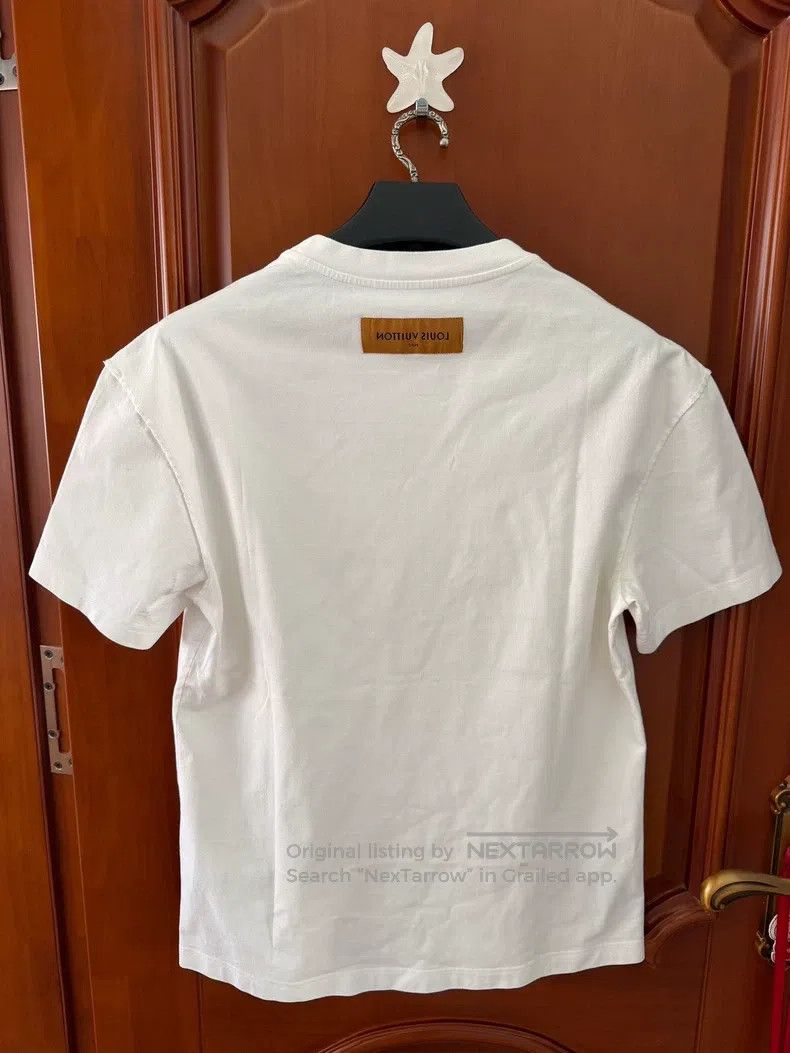 Louis Vuitton Louis Vuitton White Graffiti Letter Short Sleeve Size US M / EU 48-50 / 2 - 2 Thumbnail