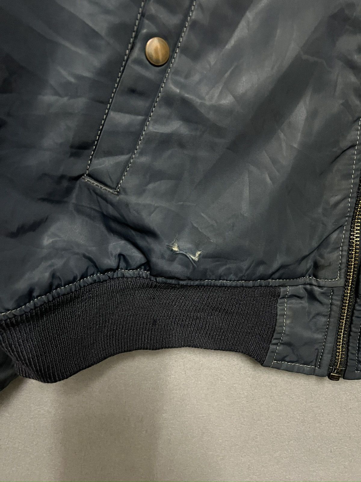 Vintage 412. The Army Air Force Style Bomber Sun Faded Size US M / EU 48-50 / 2 - 7 Thumbnail