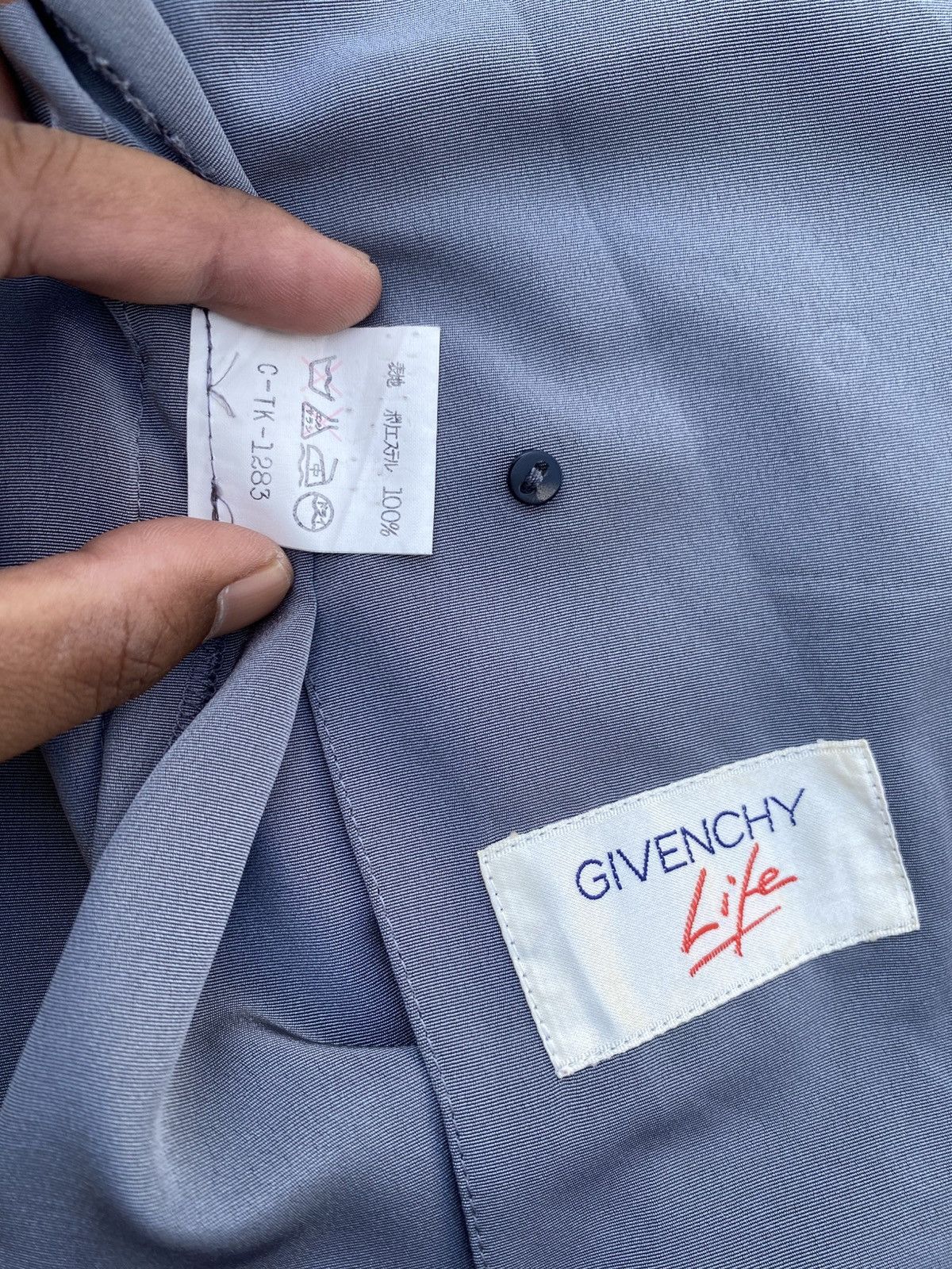 Givenchy Rare Vintage 90s Givenchy Satin Double Breasted Blazer Women Size M / US 6-8 / IT 42-44 - 10 Thumbnail