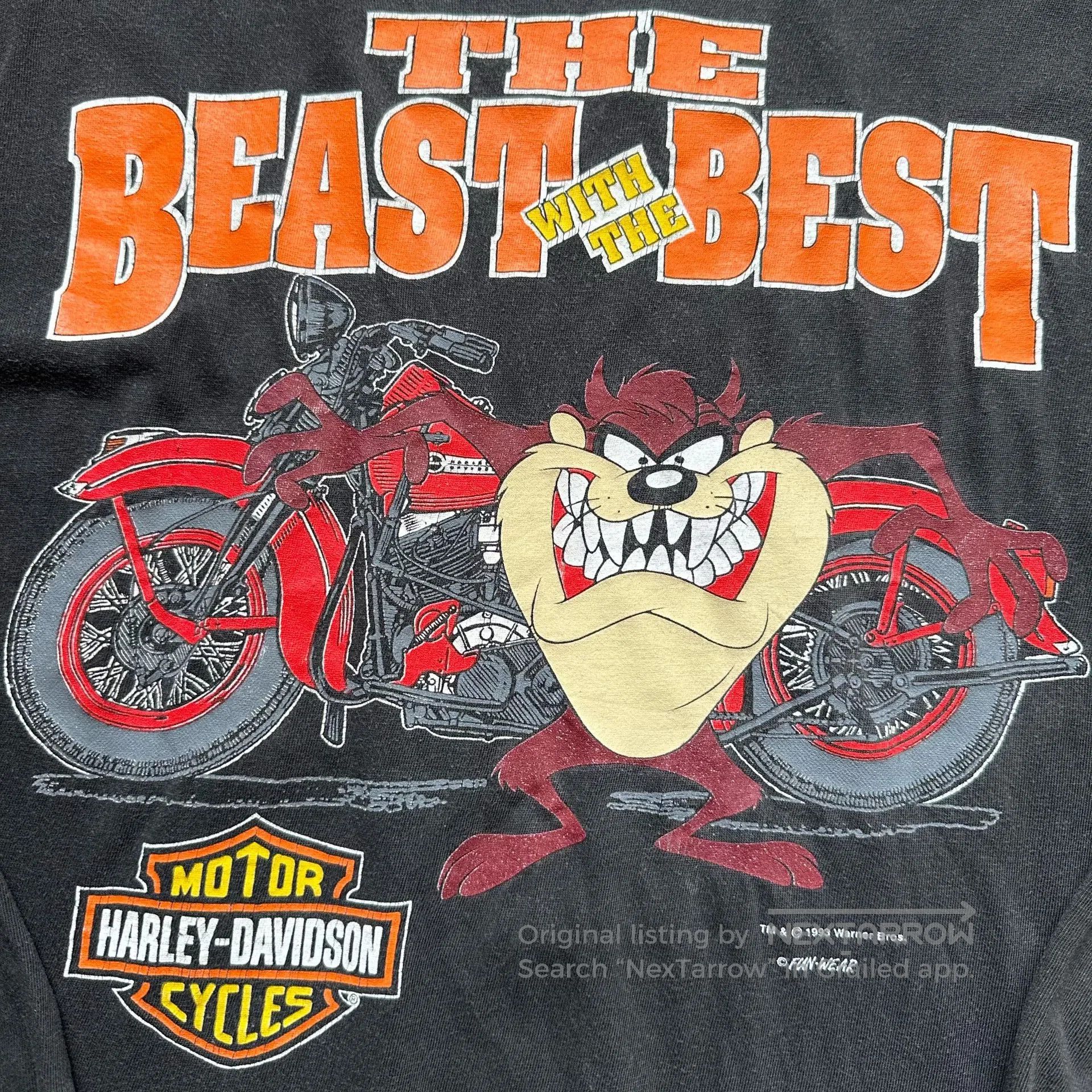 Vintage Vintage 1993 Harley Davidson Long Sleeve. Size US M / EU 48-50 / 2 - 3 Thumbnail