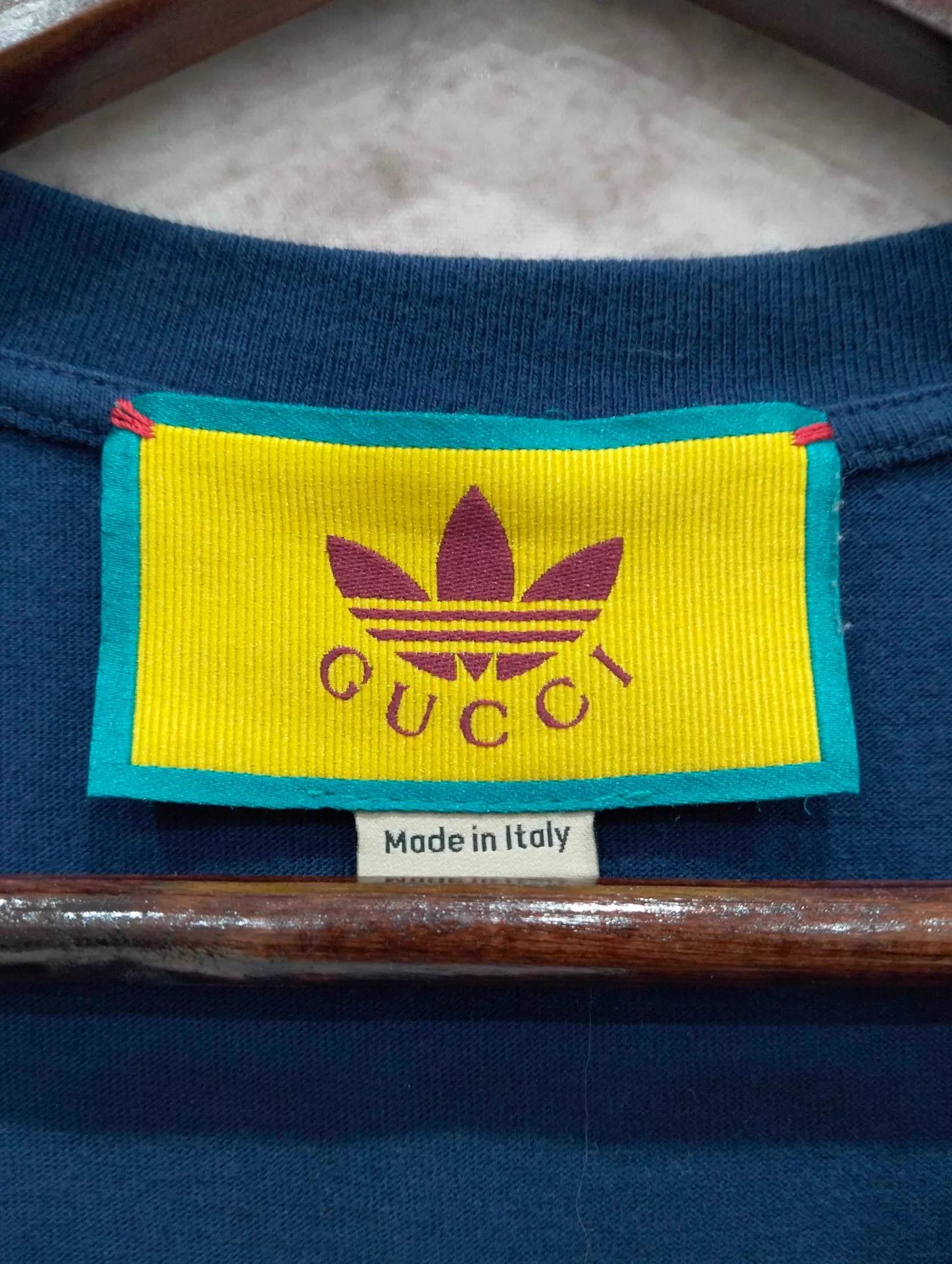 Gucci Gucci x Adidas Blue Short Sleeve Tee S Size US S / EU 44-46 / 1 - 3 Thumbnail