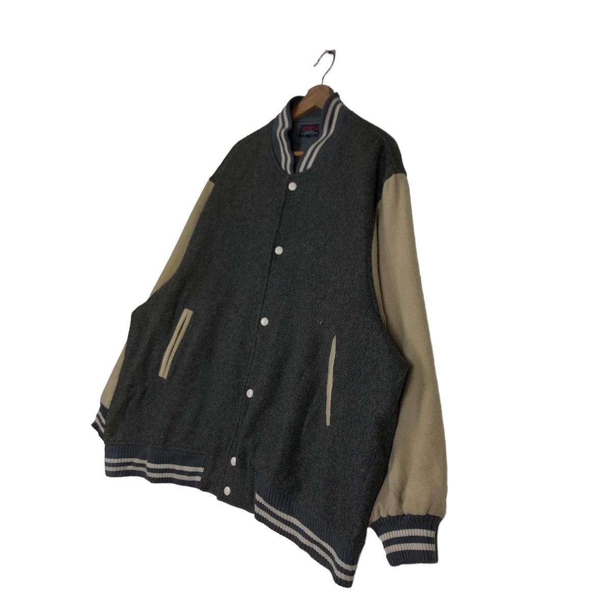 Edwin 🔥VINTAGE VARSITY WOOL JACKET EDWIN ISSEY MIYAKE JAPAN Size US L / EU 52-54 / 3 - 2 Thumbnail