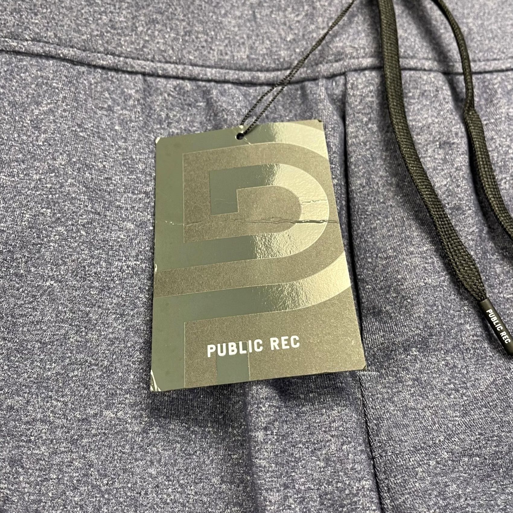 Vintage Public Rec Pants Mens 32x28 All Day Every Day Jogger Heather Navy Blue Flecked Knit Pants Slim Tapered Pockets Zip Pocket Casual Activewear Mens Size US 32 / EU 48 - 3 Thumbnail