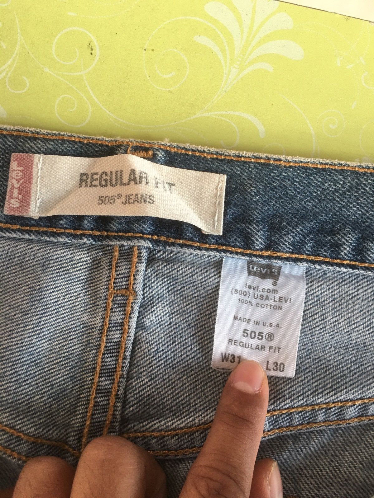 Levi's Vintage Clothing Levis 505 regular fit Size US 30 / EU 46 - 5 Thumbnail