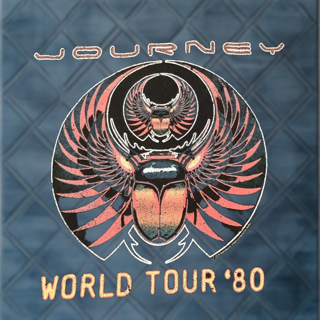 Vintage American Classics Journey 1980 World Tour Departure Album T Shirt XL Men Black Short Sleeve Crew Neck Graphic Print T-Shirt Size US XL / EU 56 / 4 - 1 Thumbnail
