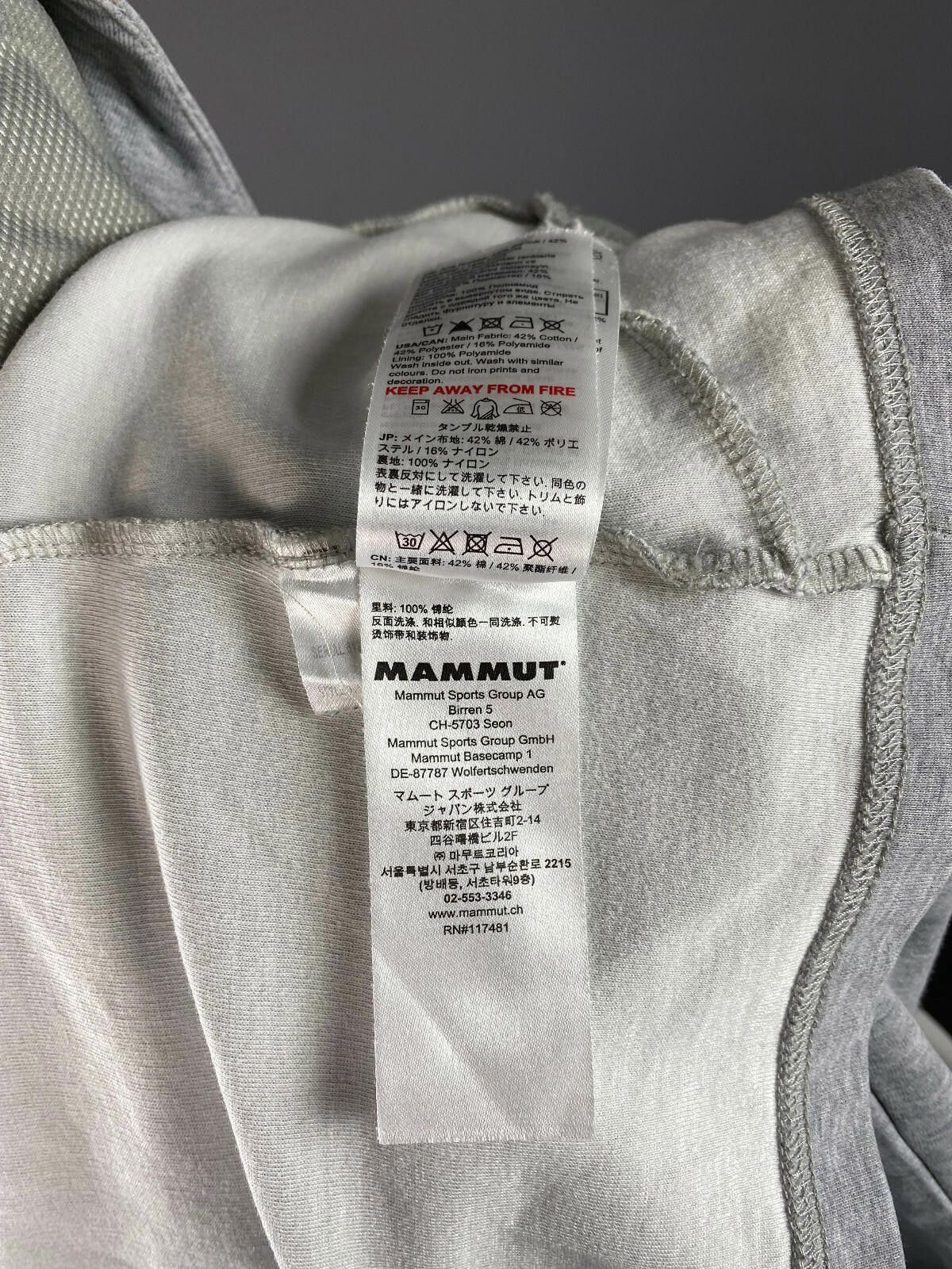 Mammut Ladies Mammut Gray Full Zip Hooded Activewear Sweater Size M / US 6-8 / IT 42-44 - 12 Thumbnail