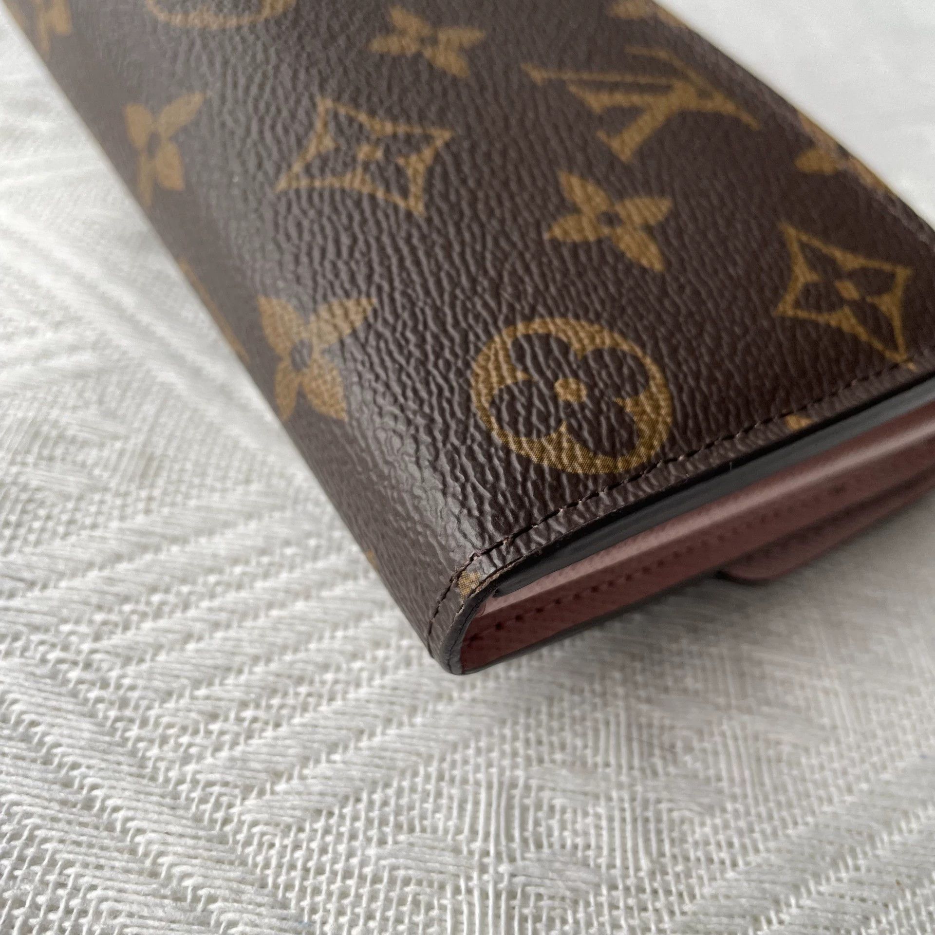 Louis Vuitton LOUIS VUITTON Sarah women's brown pink long wallet Size ONE SIZE - 5 Thumbnail