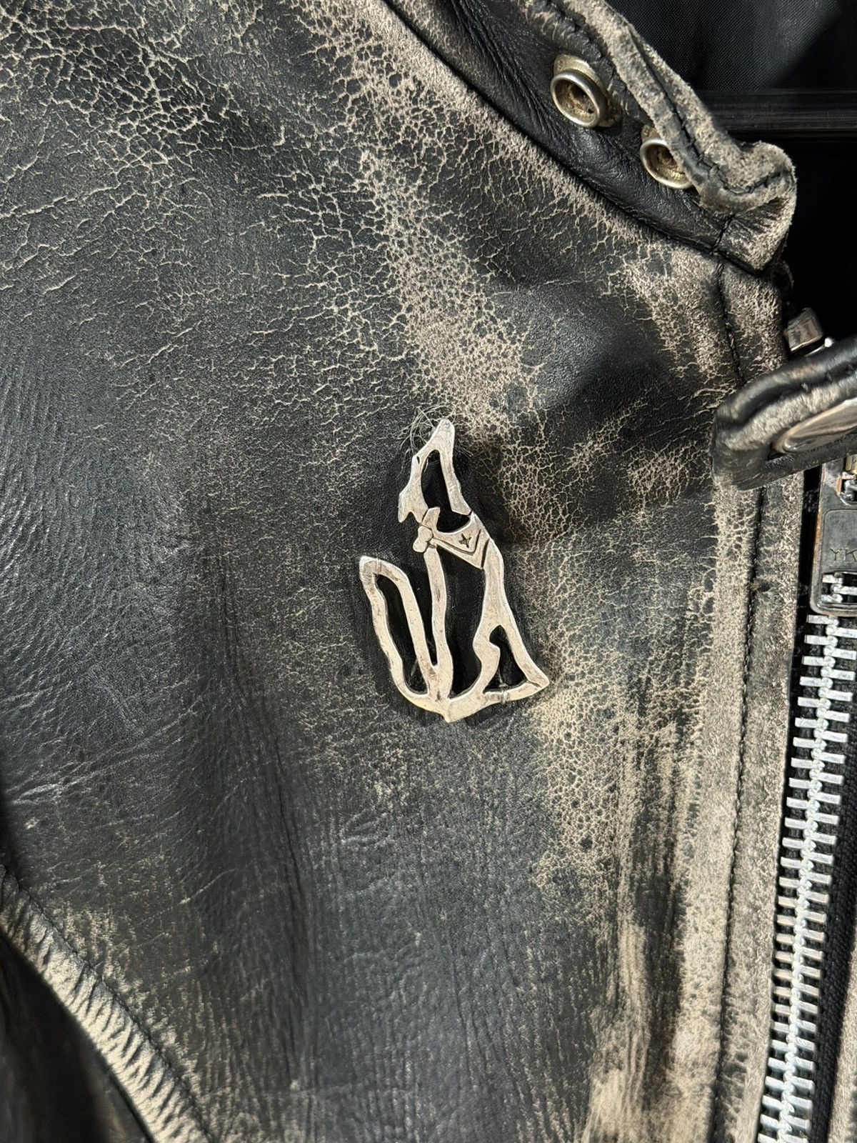 Vintage 1980s Vintage Cafe Racer Faded Leather Motorcycle Jacket XL Size US XL / EU 56 / 4 - 3 Thumbnail