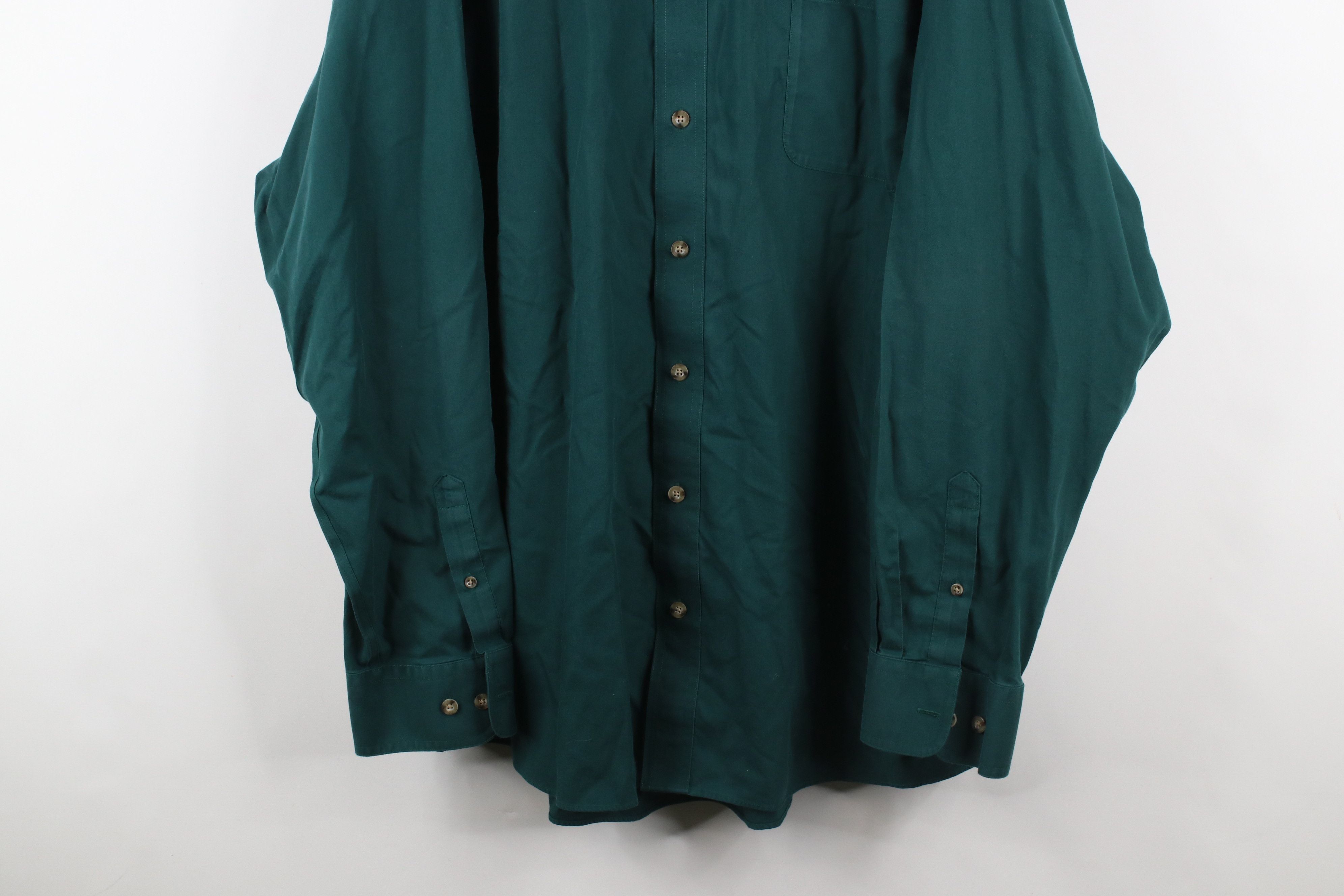 Cabelas × Vintage Vintage Cabelas Long Sleeve Collared Button Down Shirt Green Size US XXL / EU 58 / 5 - 3 Thumbnail