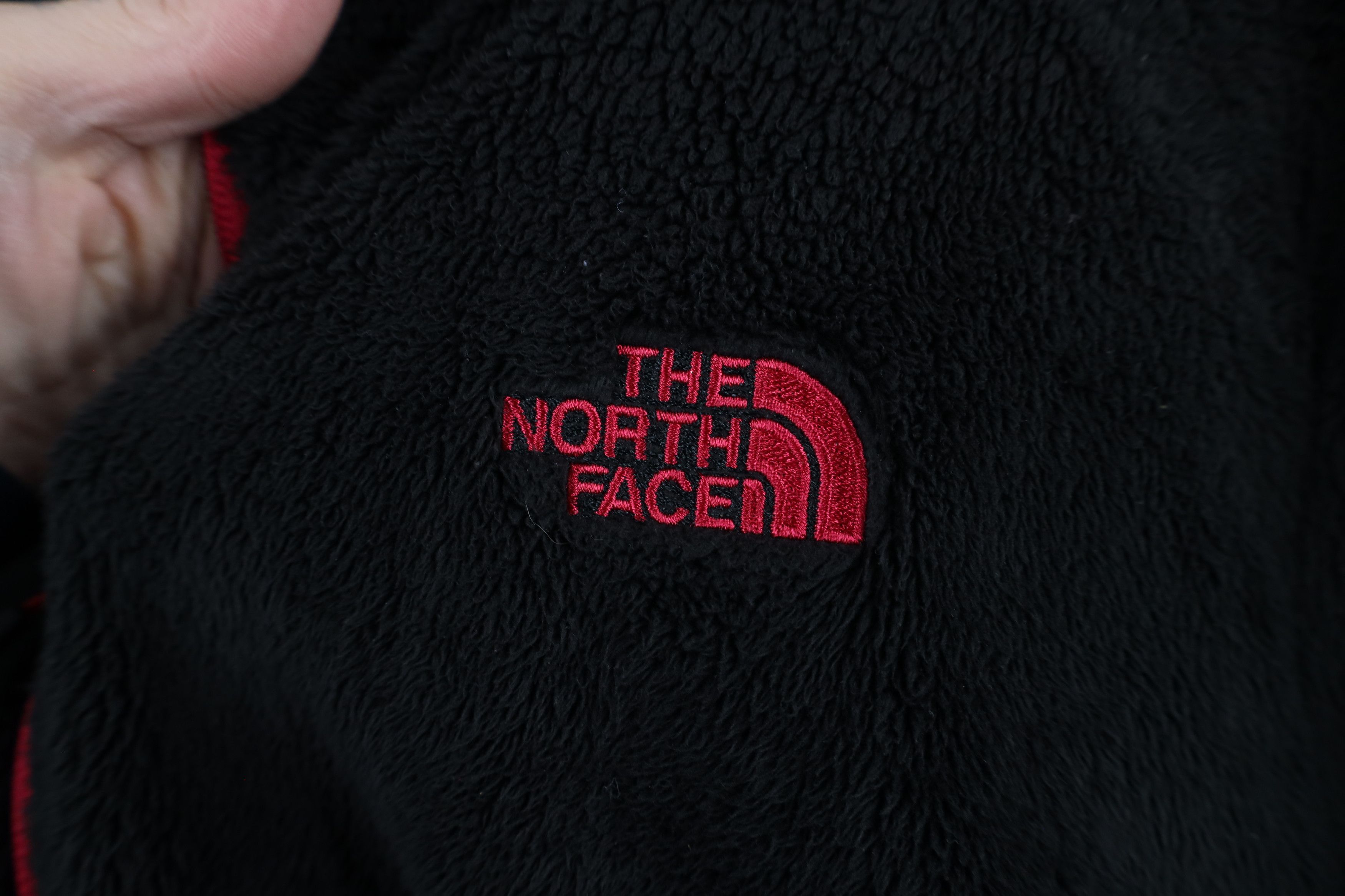 The North Face × Vintage The North Face Spell Fuzzy Shag Fleece Full Zip Jacket Black Size XXL / US 16-18 / IT 52-54 - 4 Thumbnail