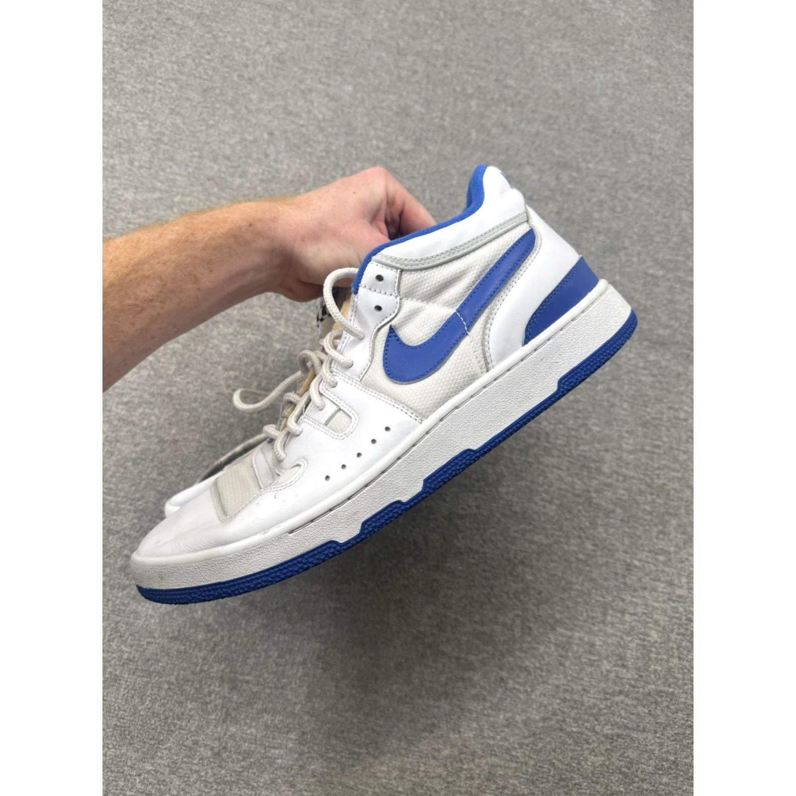 Nike Nike Mac Attack Sneaker Mens 12.5 White Blue Athletic Sneaker Basketball Cross Training Casual Footwear Nike Mac Attack FB1447-100 Oops Size US 12 / EU 45 - 4 Thumbnail