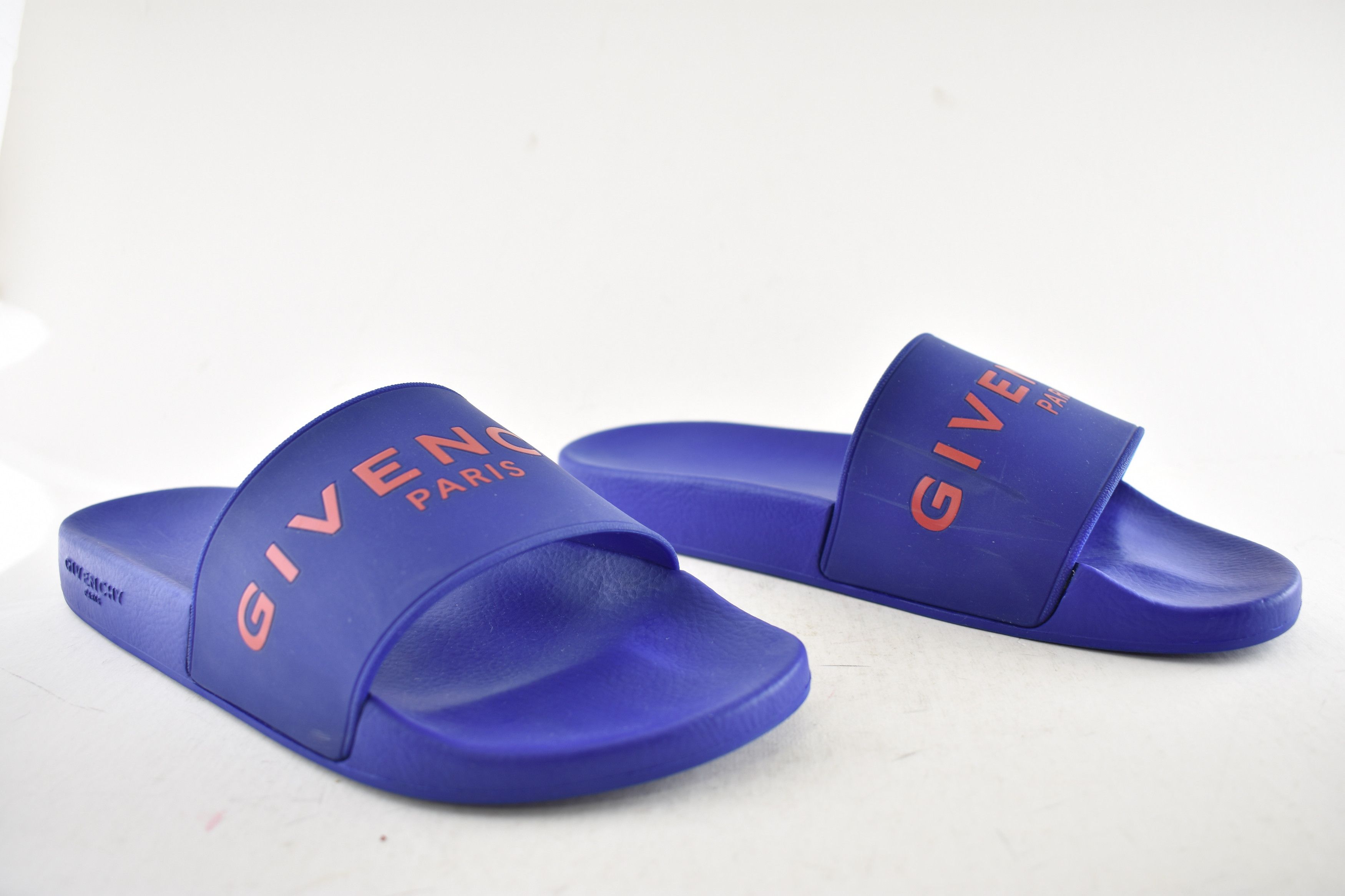 Givenchy Paris Red Logo Rubber Pool Slide Sandal Flip Flop 44 11 Size US 11 / EU 44 - 3 Thumbnail