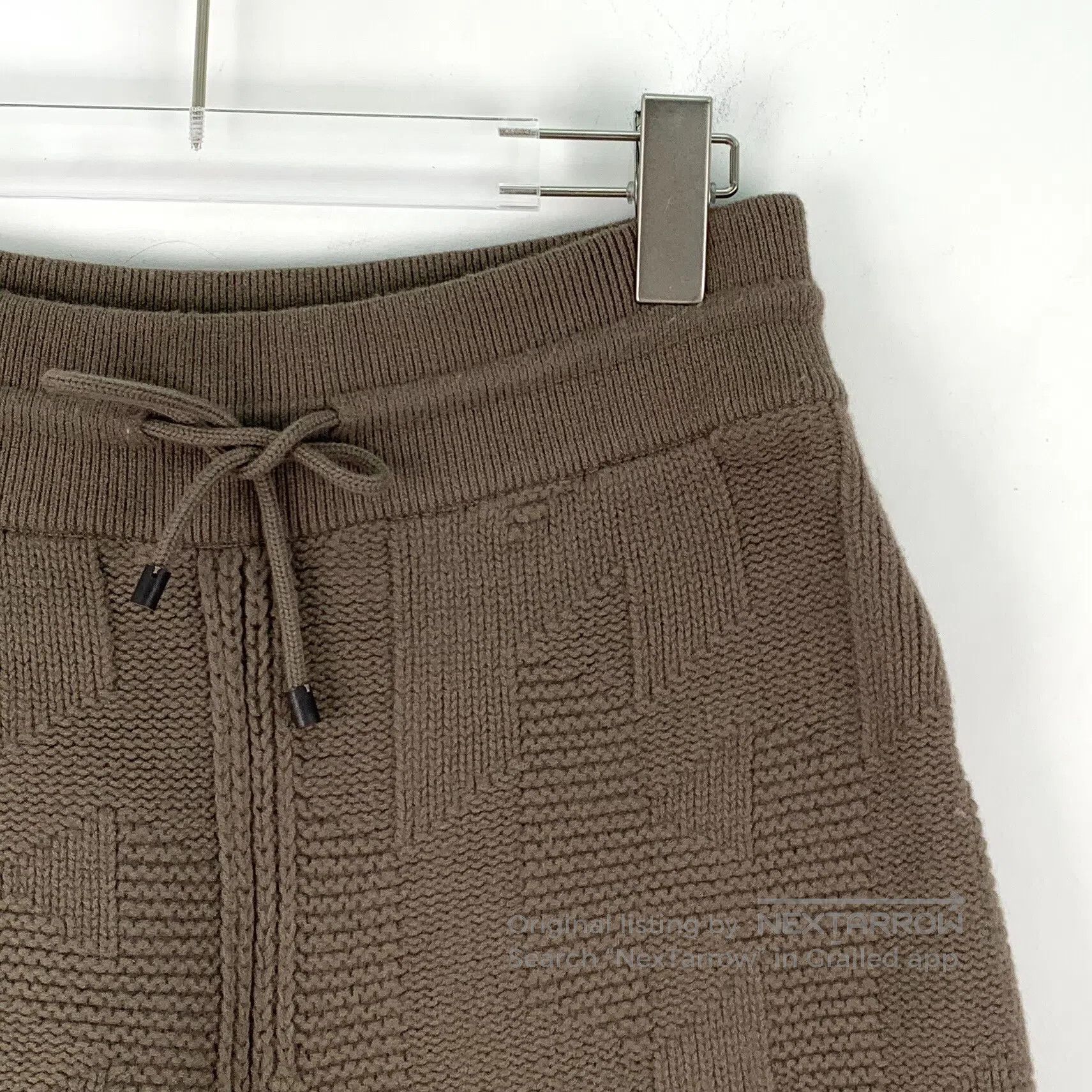 Hermes Hermes Caramel Twill Wool Drawstring Casual Knit Culottes| Size US 36 / EU 52 - 3 Thumbnail