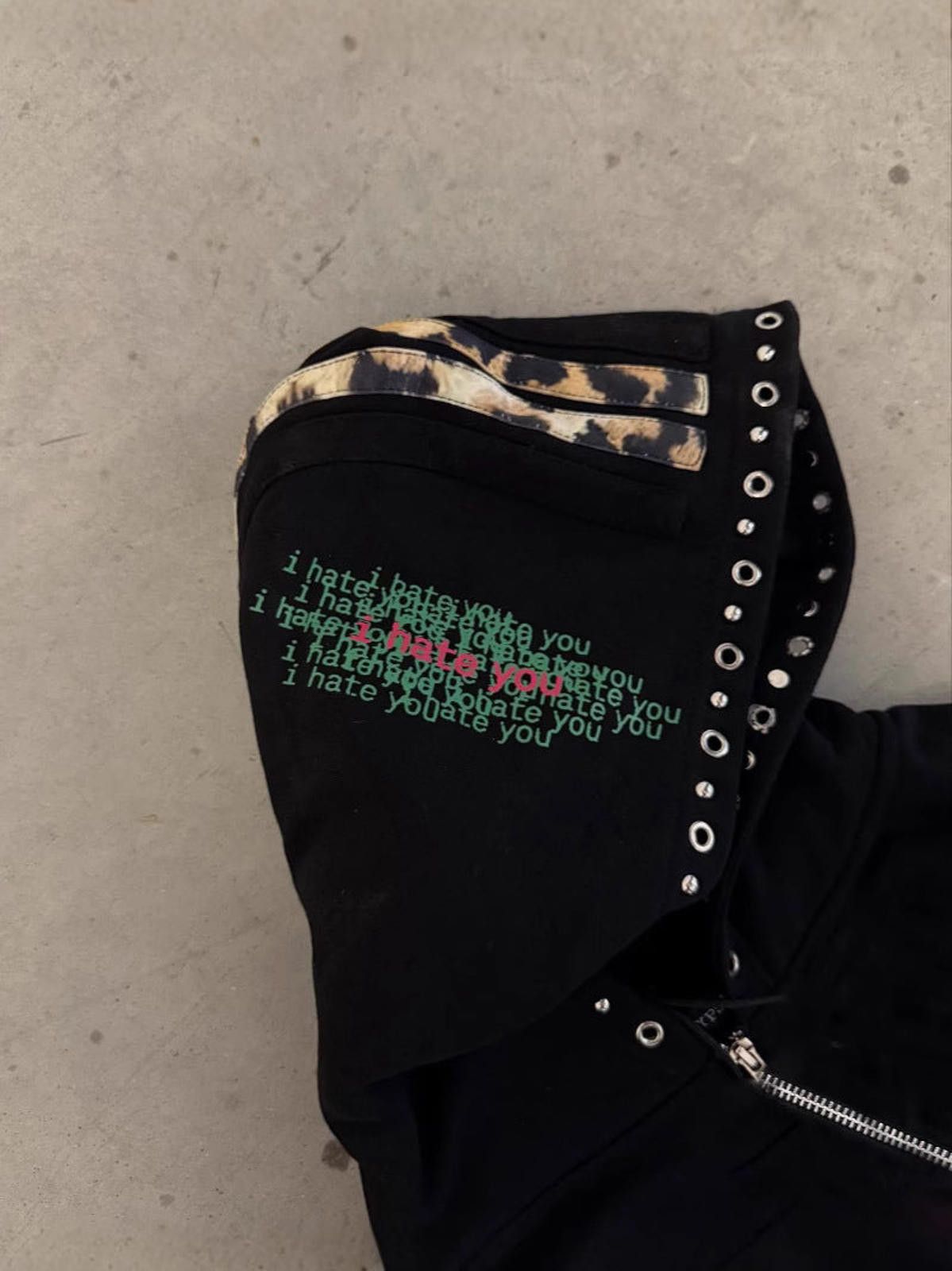 Other Studded-Hood 'Apocalypse' Sleeve Zip Hoodie | Y2K Size US XL / EU 56 / 4 - 4 Thumbnail