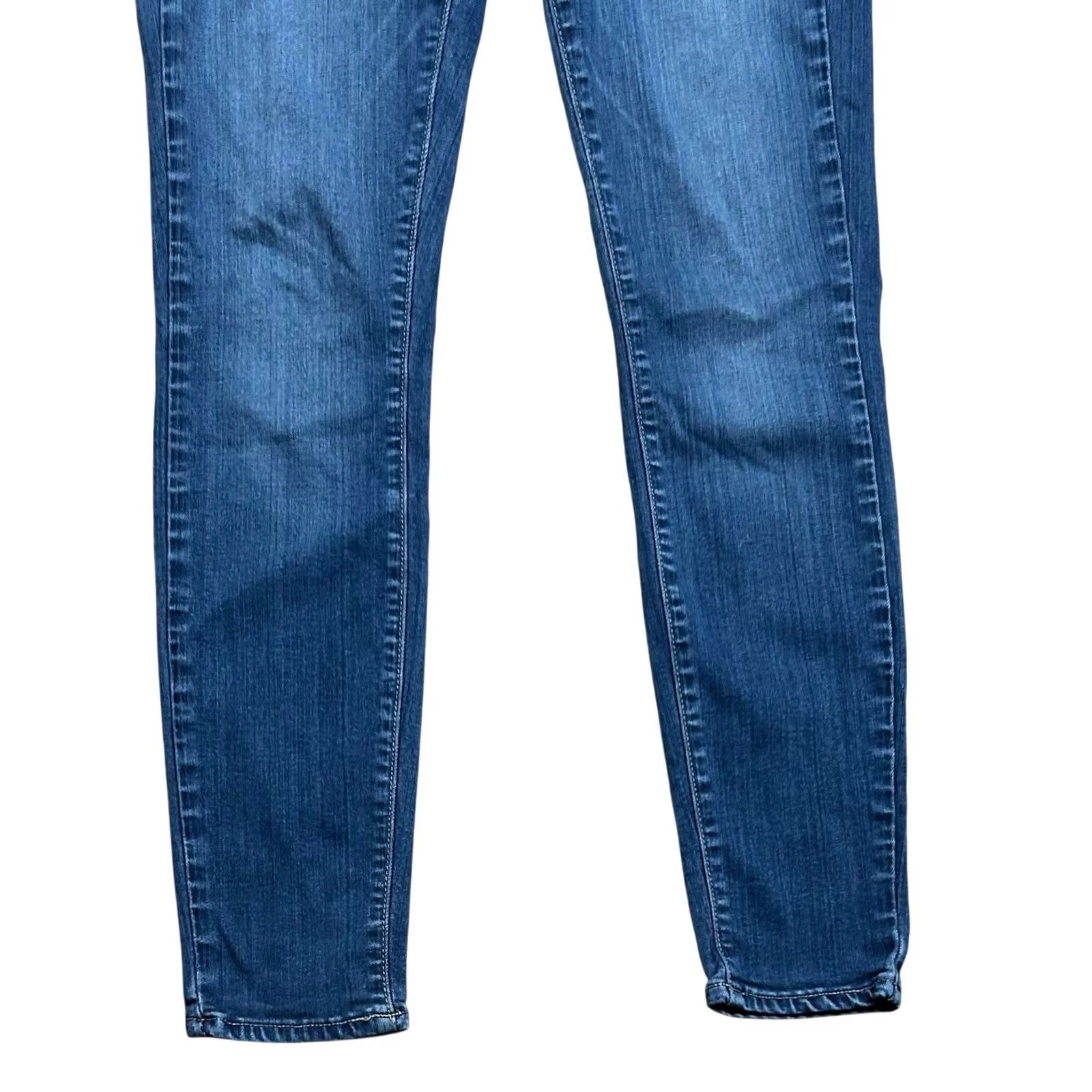 Paige Paige Verdugo Ankle Ultra Skinny Jeans Women's Size 29 Blue Denim 29"x27" Pants Jeans Slimming Stretch 5-Pocket Mid Rise Size 29" - 3 Thumbnail
