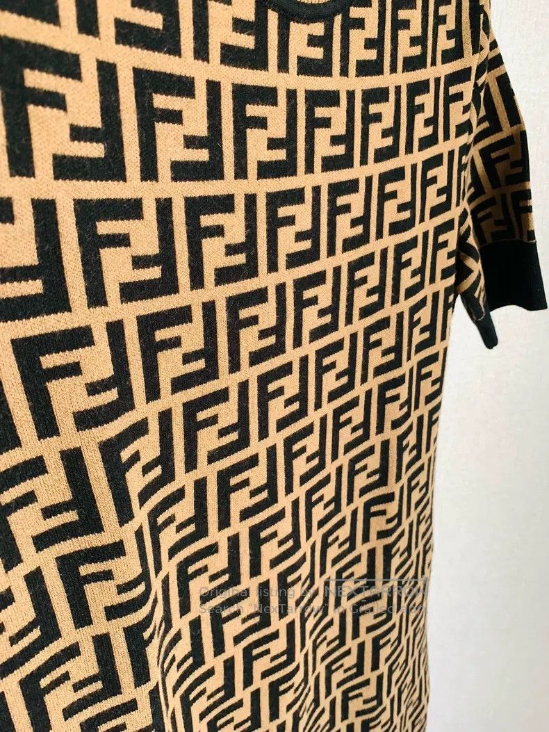 Fendi Fendi Monogram Printed Dress Size XS / US 0-2 / IT 36-38 - 7 Thumbnail