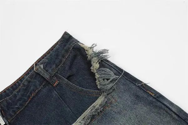 Jean Chiharu x Kaori American Star Embroidery Jean Shorts Size US 32 / EU 48 - 5 Thumbnail