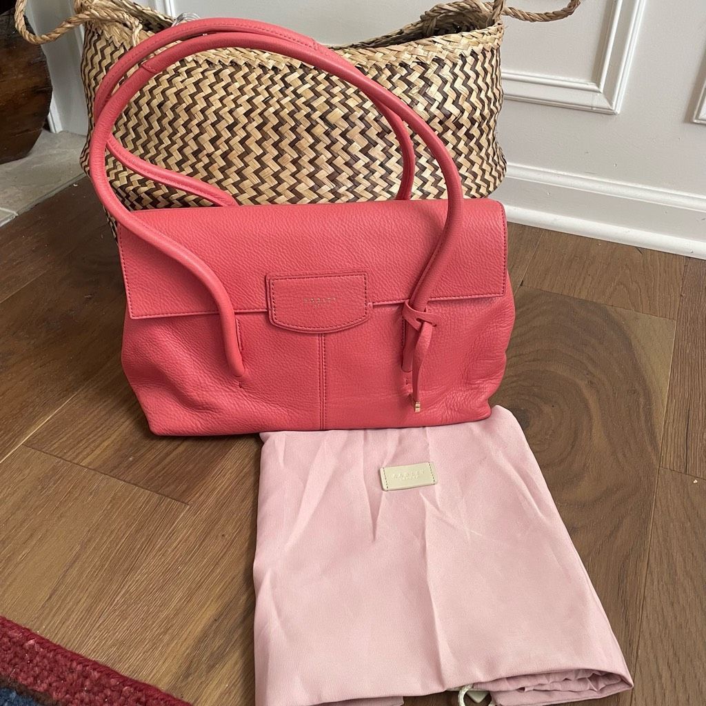 Other Radley London Pebble Leather Shoulder Bag Burnham Beeches Coral Pink Size ONE SIZE - 3 Thumbnail