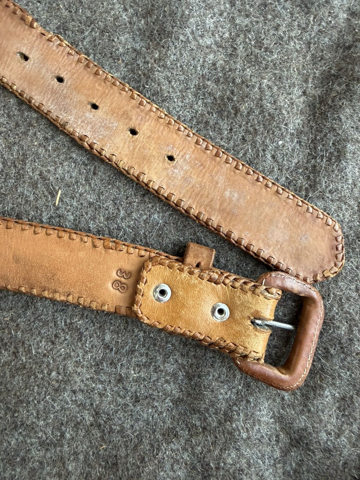 Other Vintage Native Americans Navajo Leather Belt Size ONE SIZE - 8 Thumbnail
