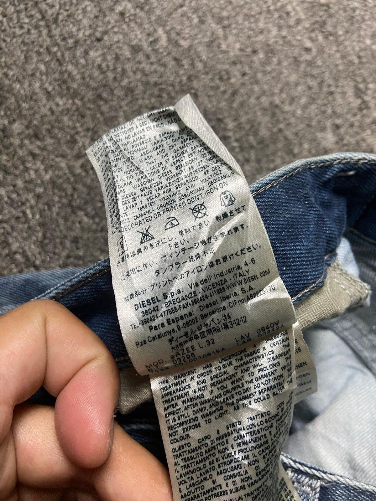 Diesel Diesel Industry Relaxed Boyfriend Low Waist Jeans (171) Size US 28 / EU 44 - 6 Thumbnail