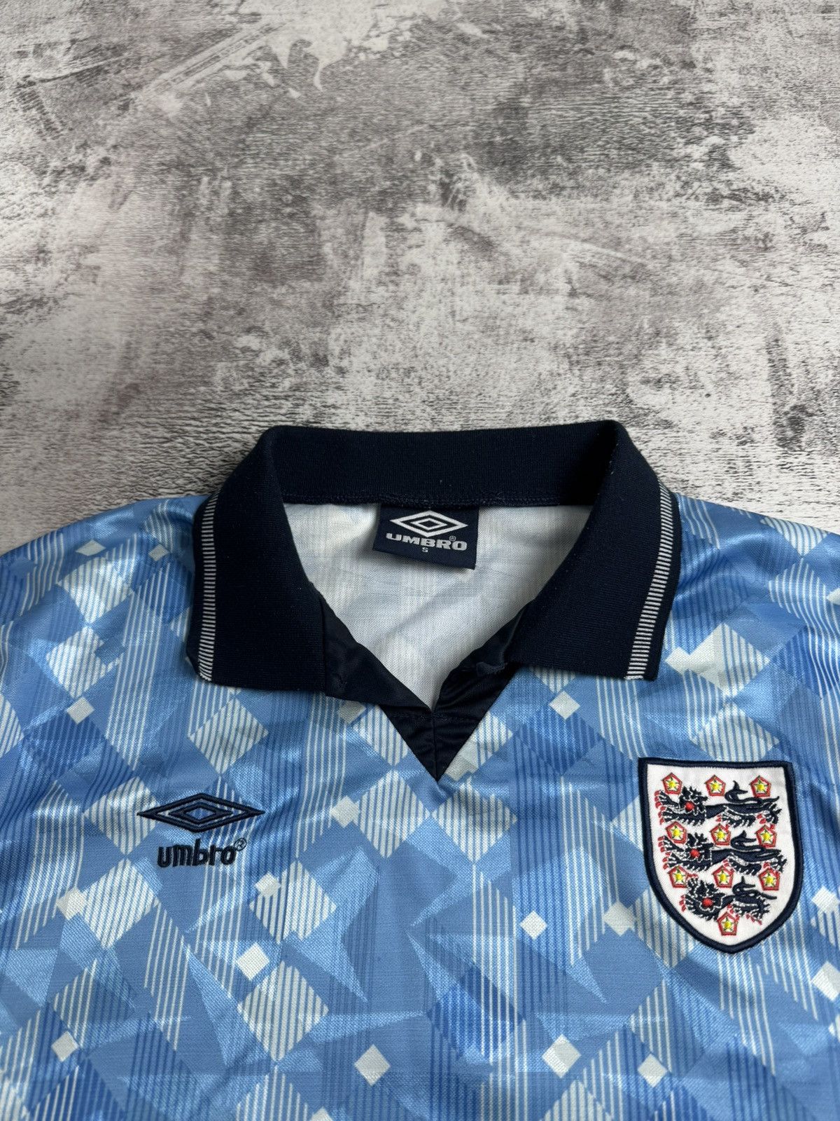 Umbro England 1990 National Vintage Umbro Football Jersey Men’s Small Kit Soccer Shirt Size US S / EU 44-46 / 1 - 8 Thumbnail