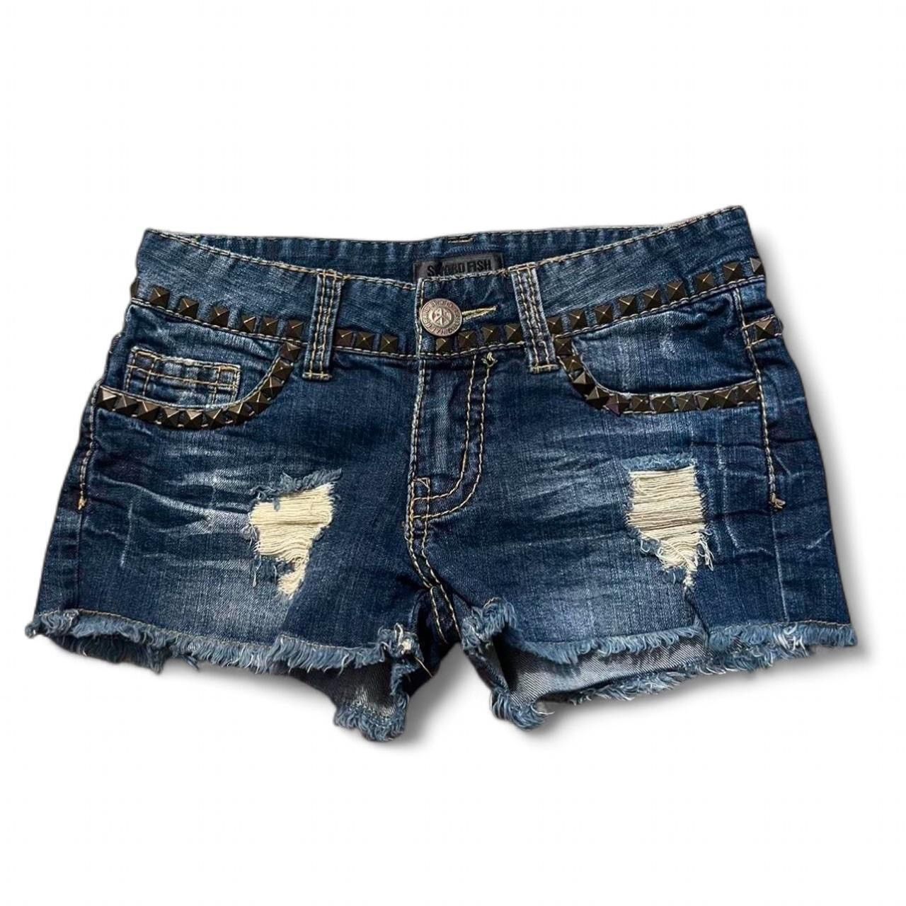 Other studded denim mini shorts Size 29" - 1 Thumbnail