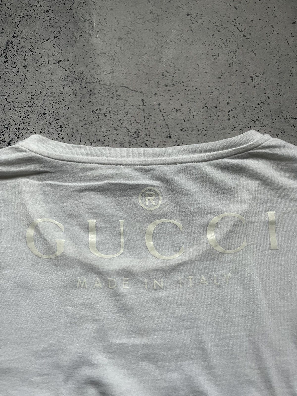 Tom Ford Gucci Tom Ford White Long Sleeve Back Big Logo Luxury Y2K Size M / US 6-8 / IT 42-44 - 2 Thumbnail